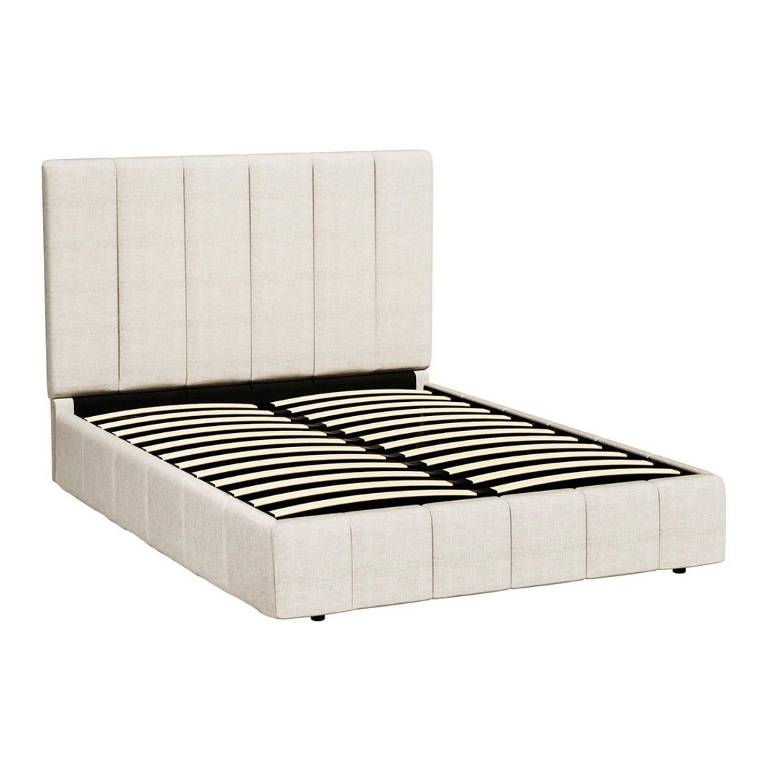 1 Artiss Bed Frame Double Size  TETTE - Beige, 1 of 7