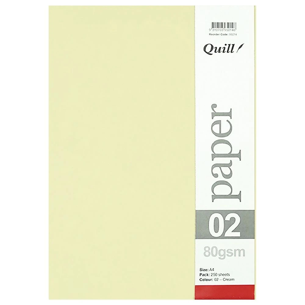 3 Quill A4 80gsm Paper Cream 250 Pack, 3 of 6