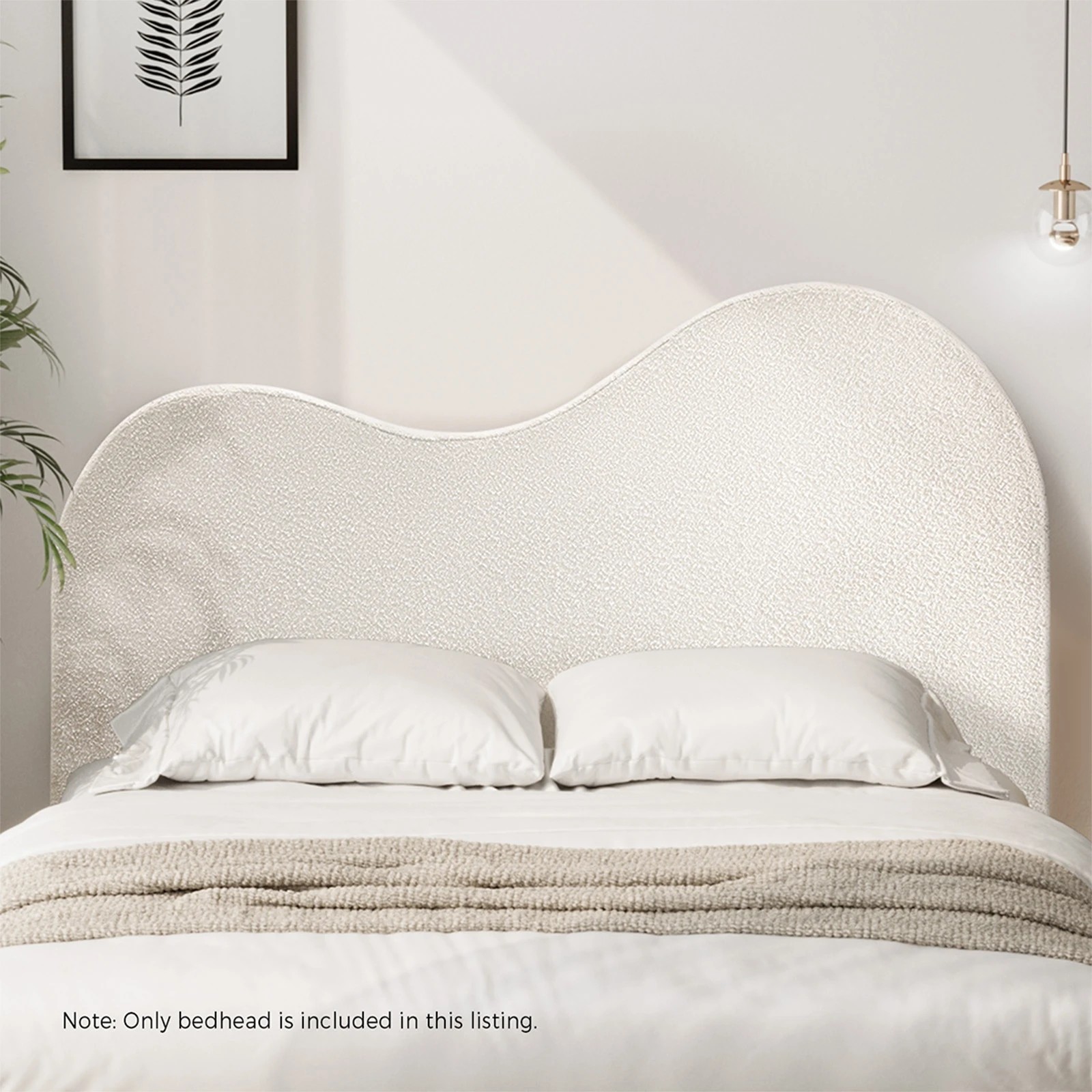3 Oikiture Bed Head Queen Size Headboard Bedhead
 - White, 3 of 10