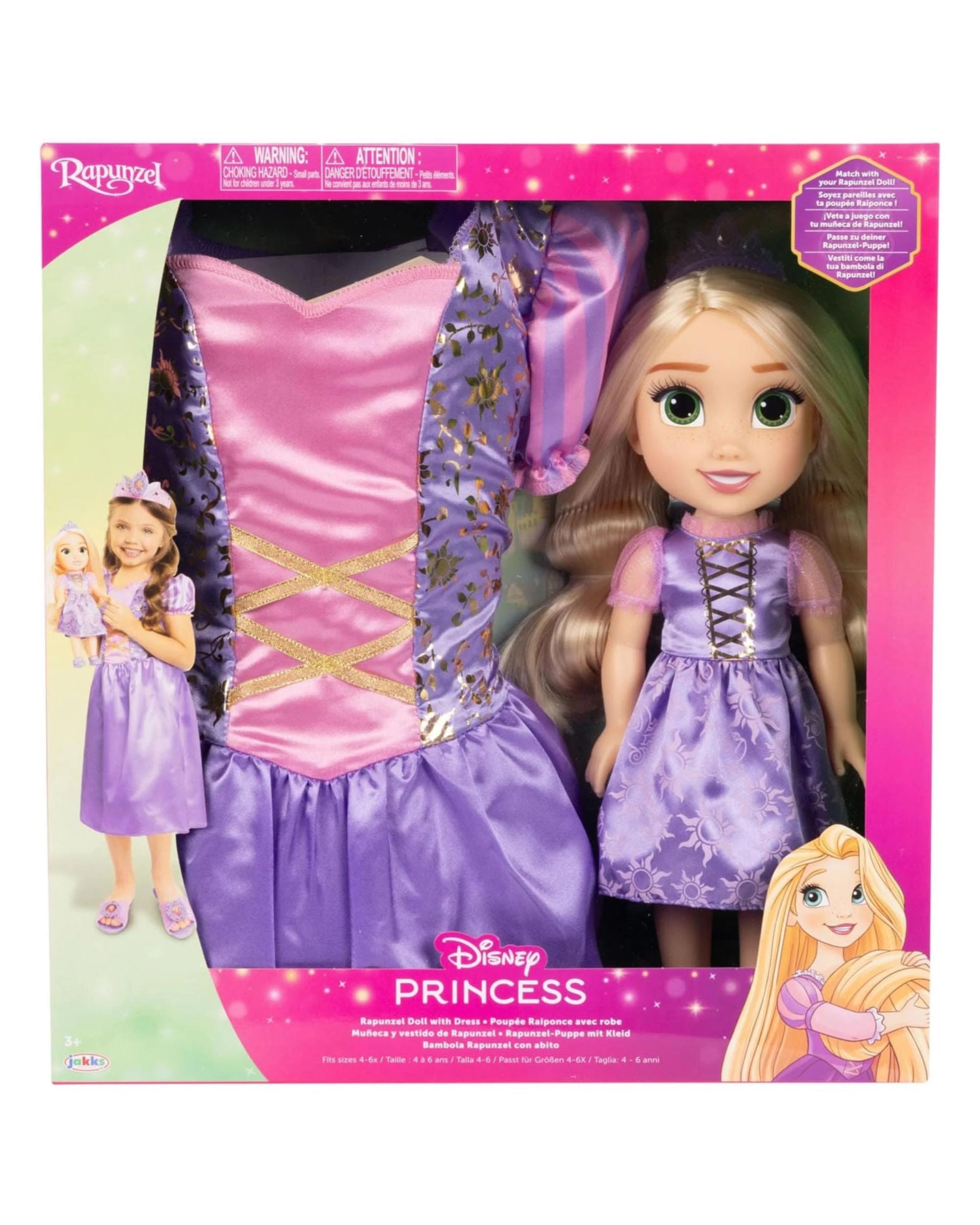 1 Disney Princess Rapunzel Doll with Dress, 1 of 4