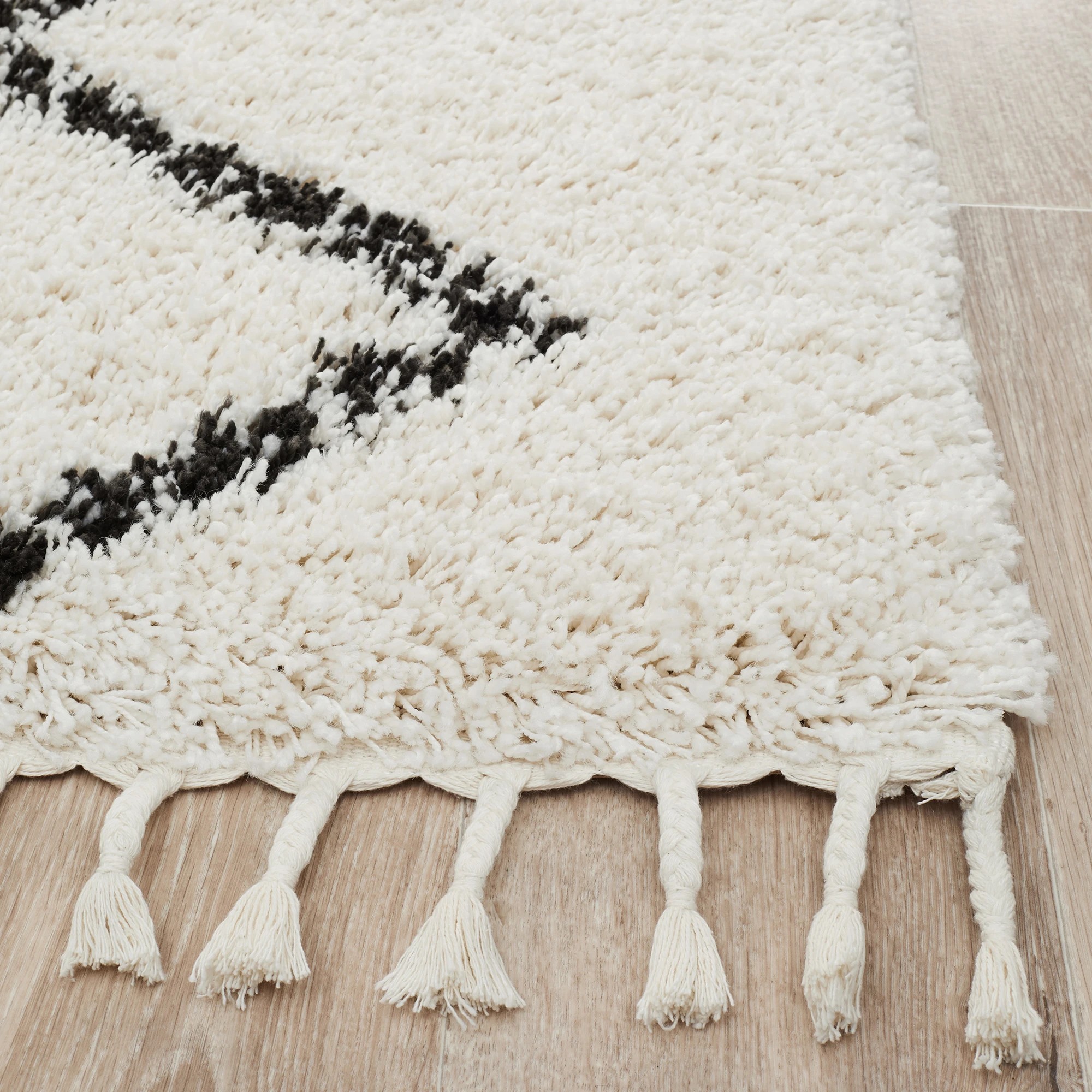 4 Common Ground Rugs Amber 11 170x120cm - Small Shag Rug - Natural, 4 of 6
