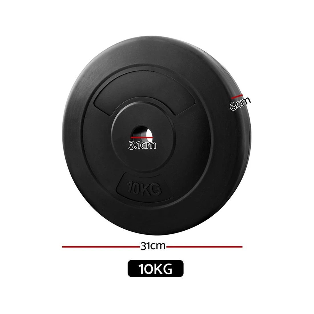 3 Everfit 40kg Barbell - Black, 3 of 6