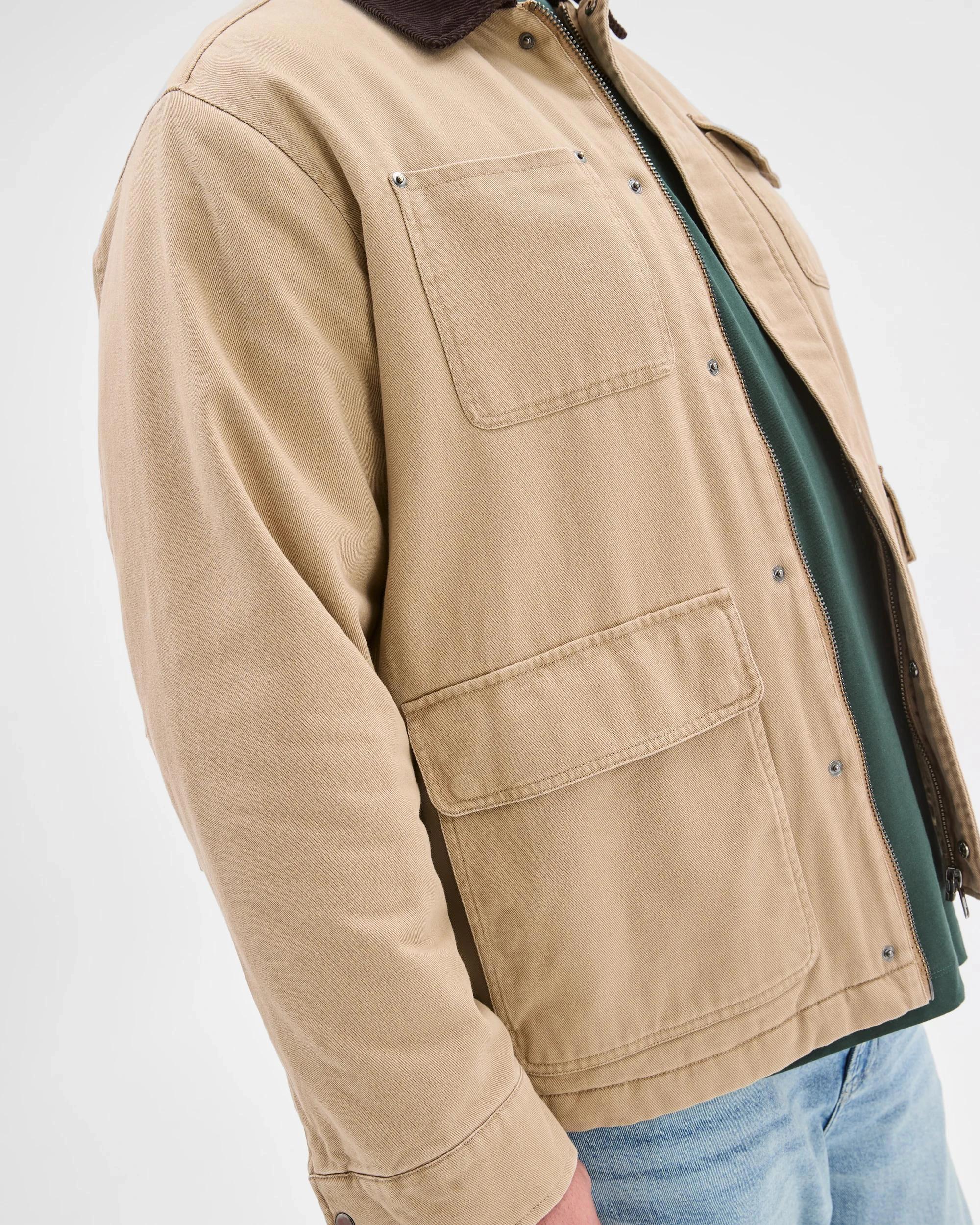 2 Target Man Plus Plus Size Australian Cotton Field Jacket STONE, 2 of 6