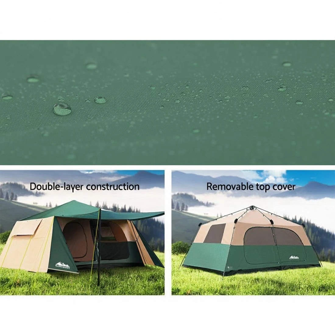 4 Weisshorn Instant Pop up Camping Tent 8 Person Outdoor Hiking Tents Dome - Multi, 4 of 6