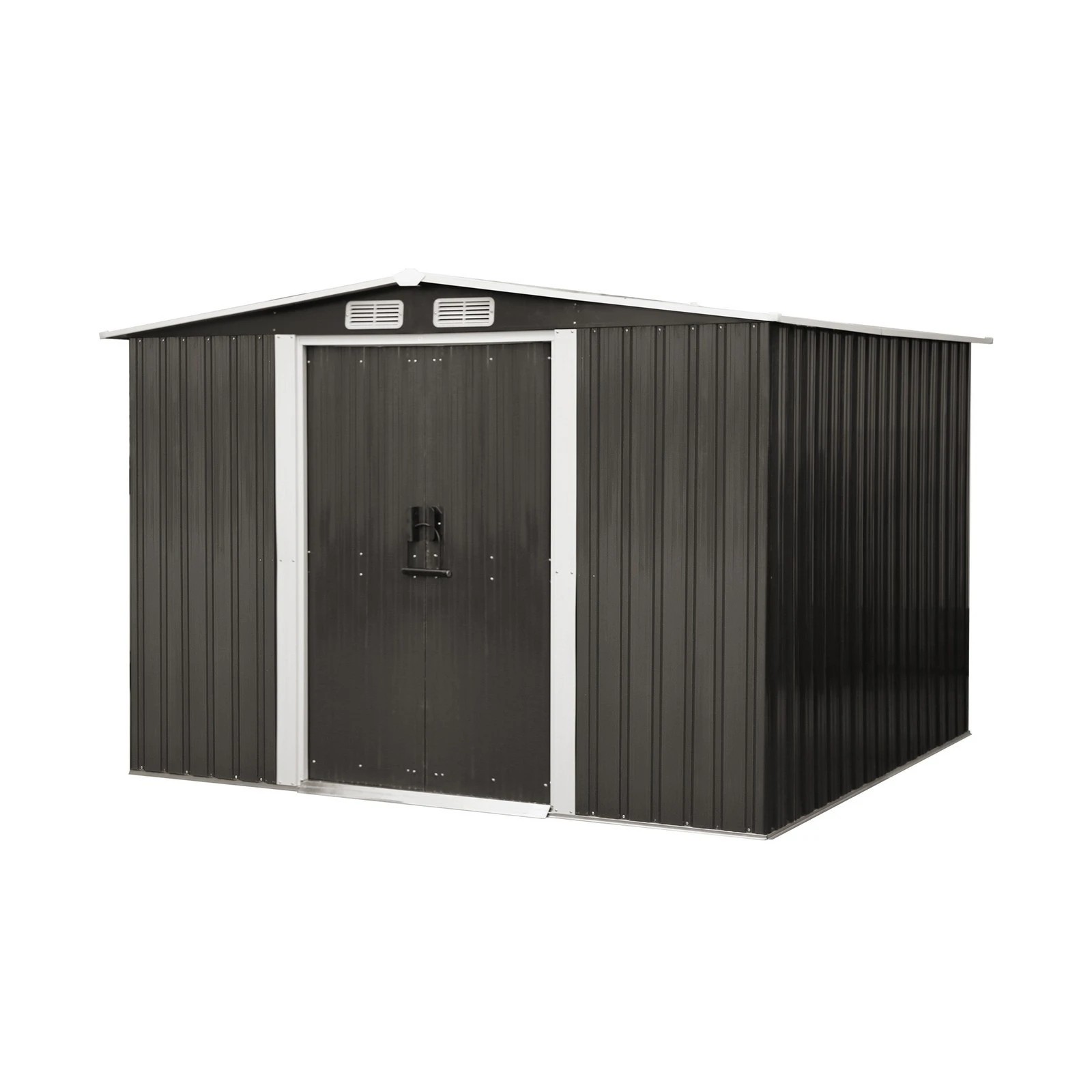 7 Livsip Garden Shed Outdoor Storage Sheds 2.57x2.05M Workshop Cabin Metal Base - Grey, 7 of 8