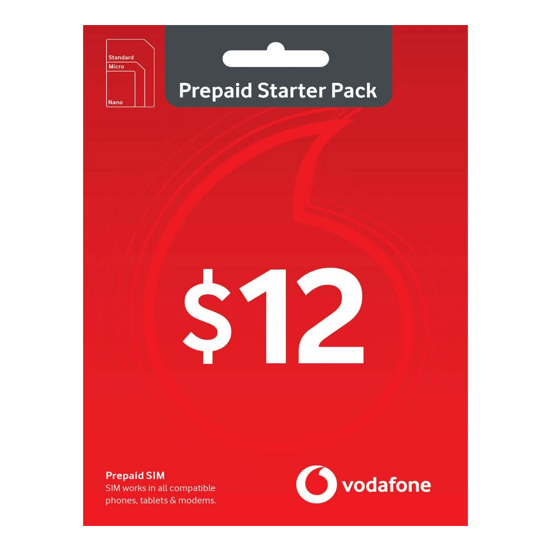 2 Vodafone $12 Prepaid Eco-SIM, 2 of 2
