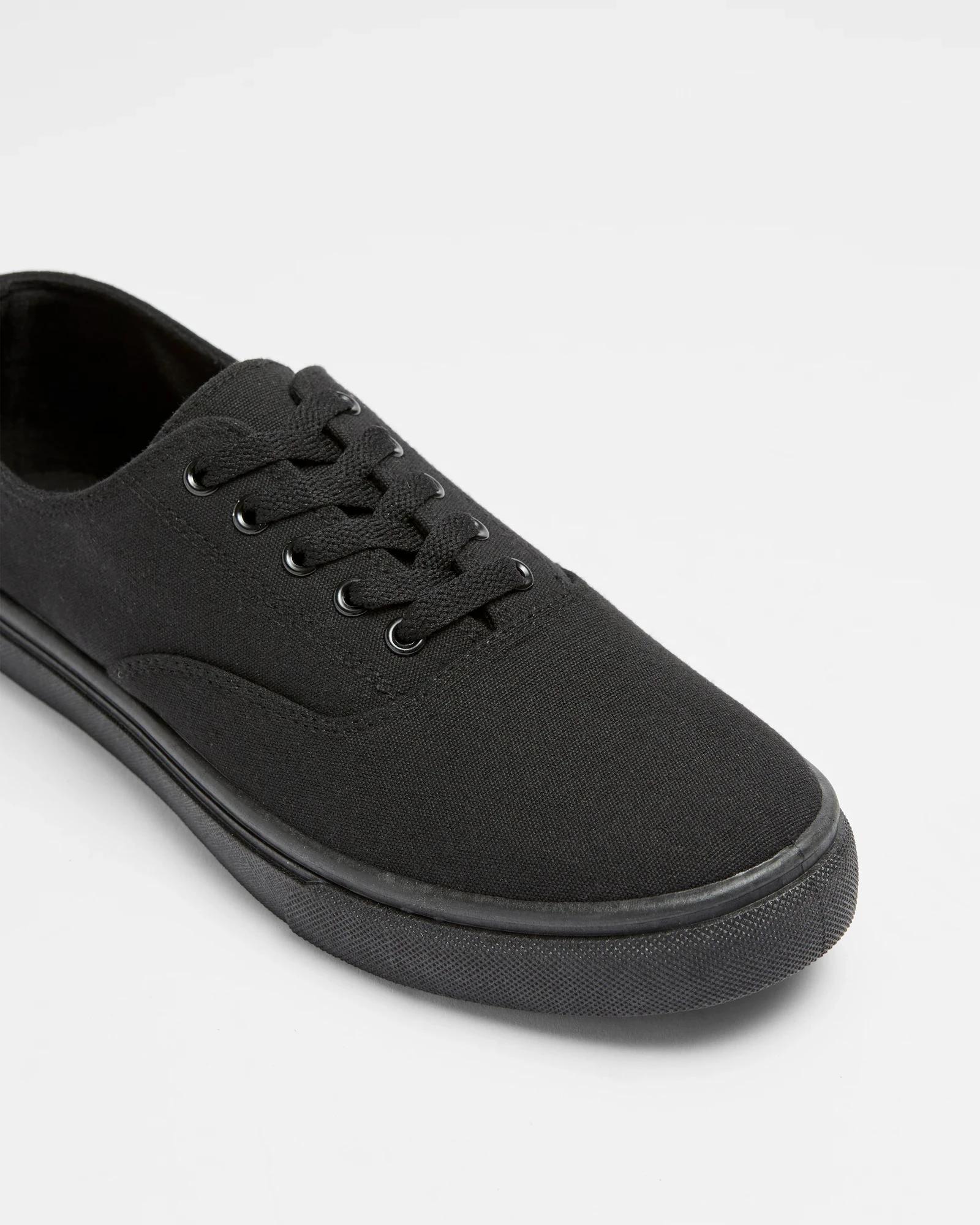 2 Target Man Mens Laceup Canvas Sneaker - Jared BLACK, 2 of 3