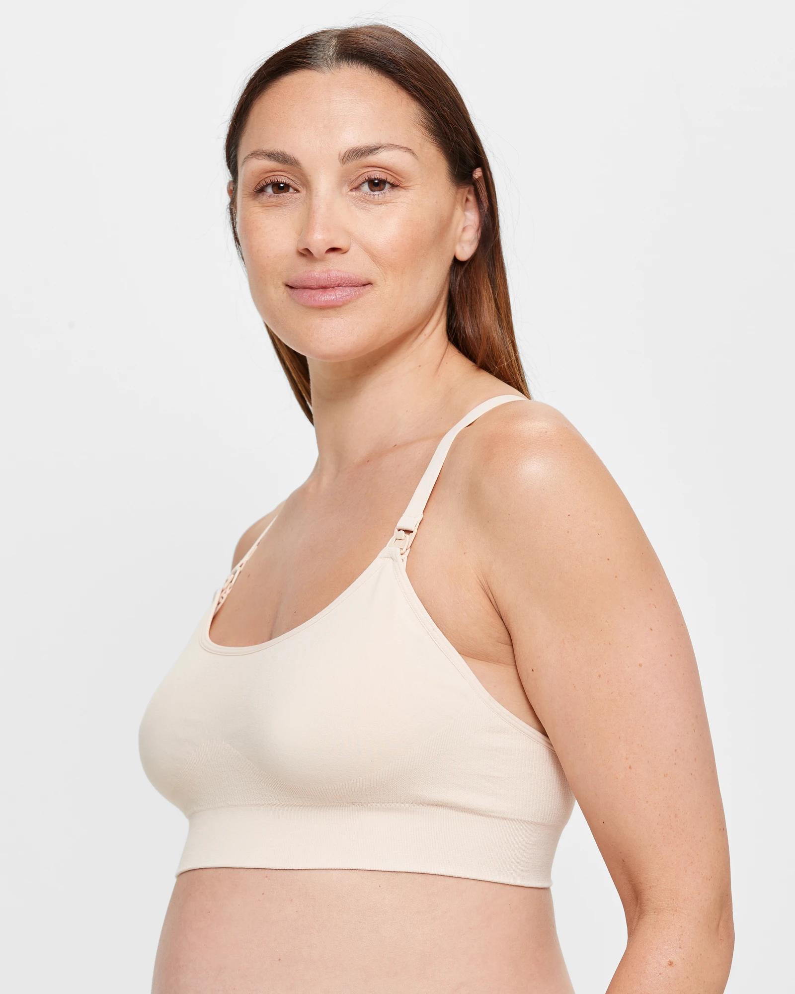 2 Target Maternity Seamfree Crop Top NATURAL, 2 of 3
