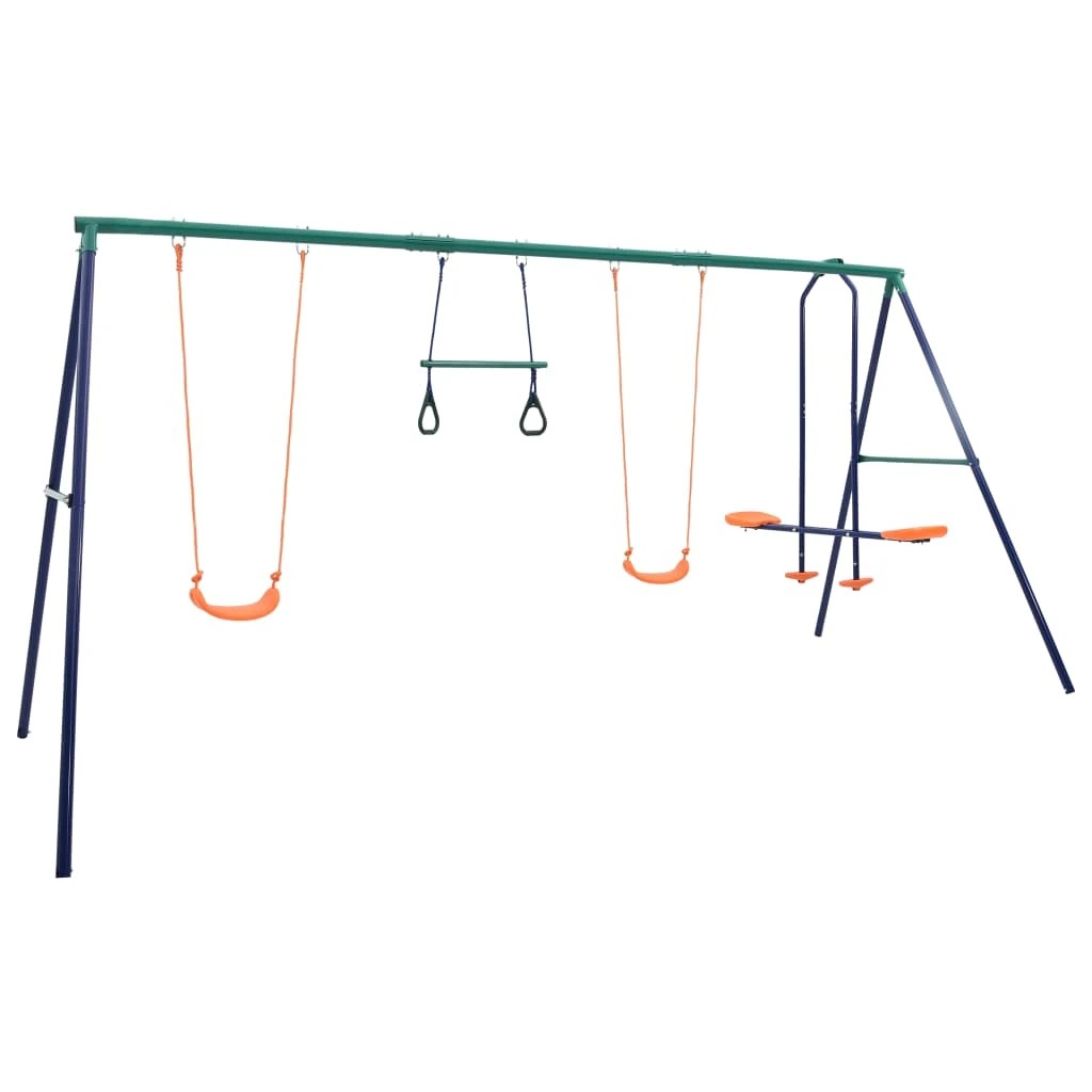 1 Vidaxl Swing Single Swing - Orange, 1 of 9