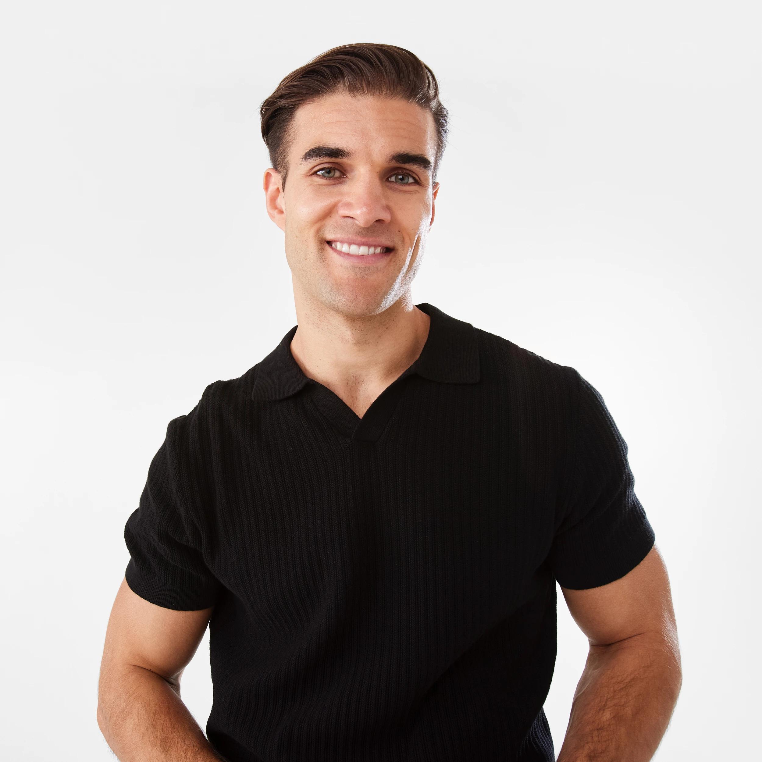 5 Knit Polo Shirt BLACK, 5 of 6