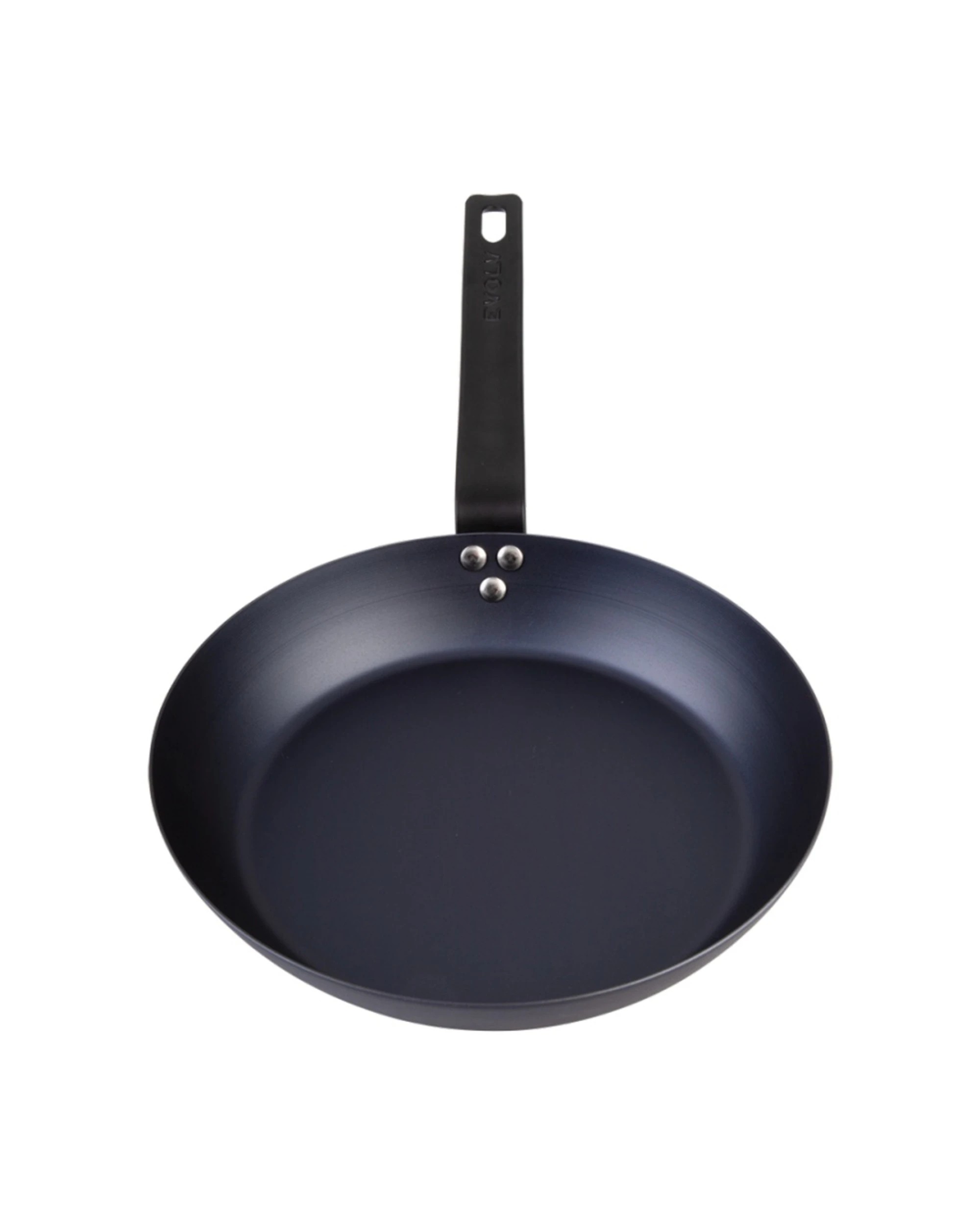 4 Evolv Pre-Seasoned Carbon Steel Kitchen Fry Pan Heavy Gauge Cookware 24cm - Black, 4 of 5