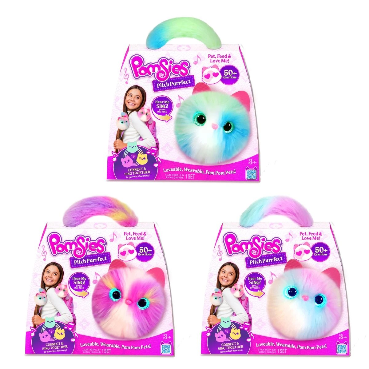 1 Pomsies Pitch Purrfect Plush Toy - Assorted, 1 of 9