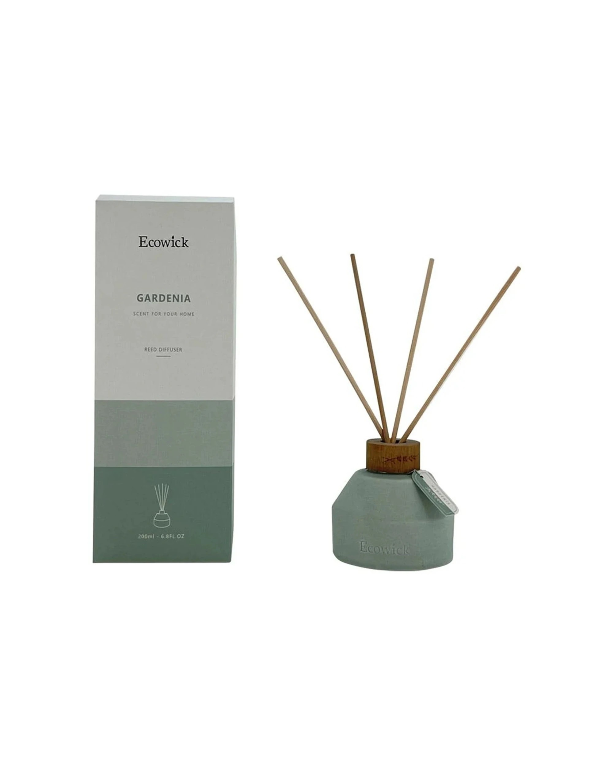 1 Wick2Ware Reed Diffuser Gardenia Scent 200ml Home Fragrance - Green, 1 of 1