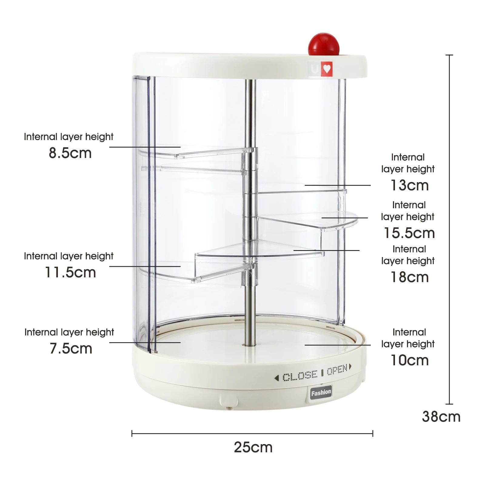 1 Ausway Kids Toys Display Case Action Figure Storage, 1 of 5