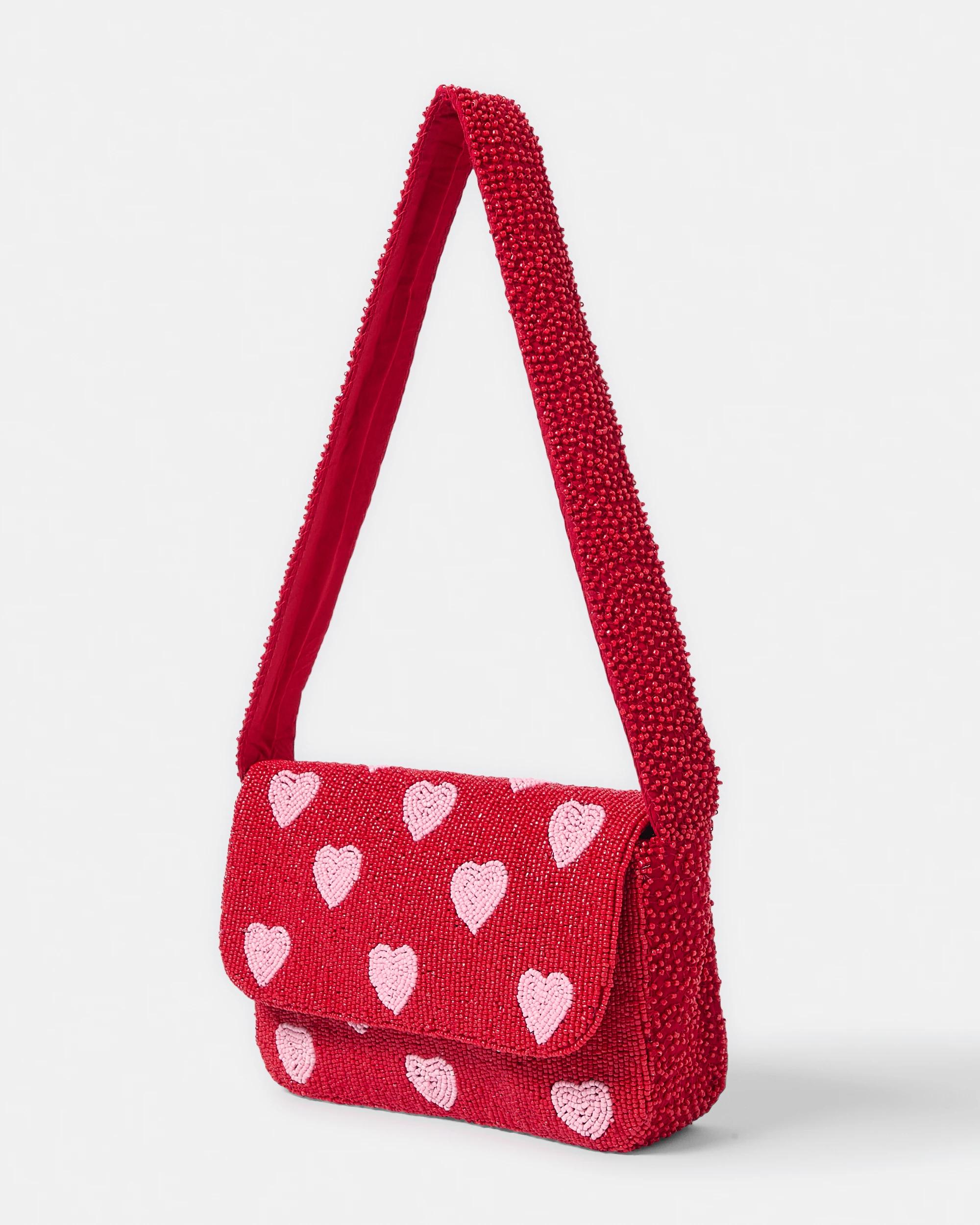 2 Beaded Shoulder Bag Hearts, 2 of 6