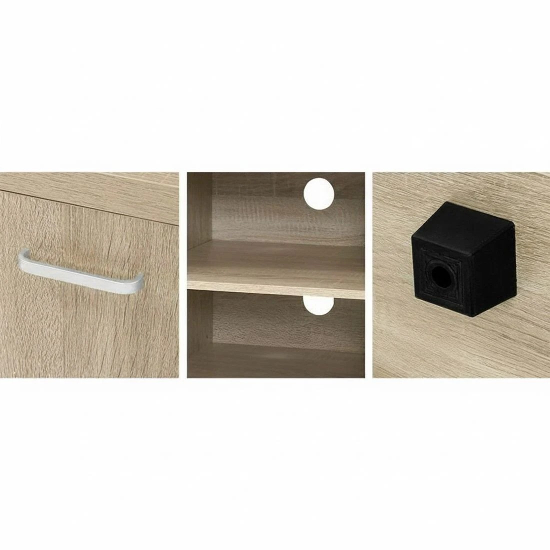 8 Artiss TV Cabinet Entertainment Unit 160cm - Brown, 8 of 8