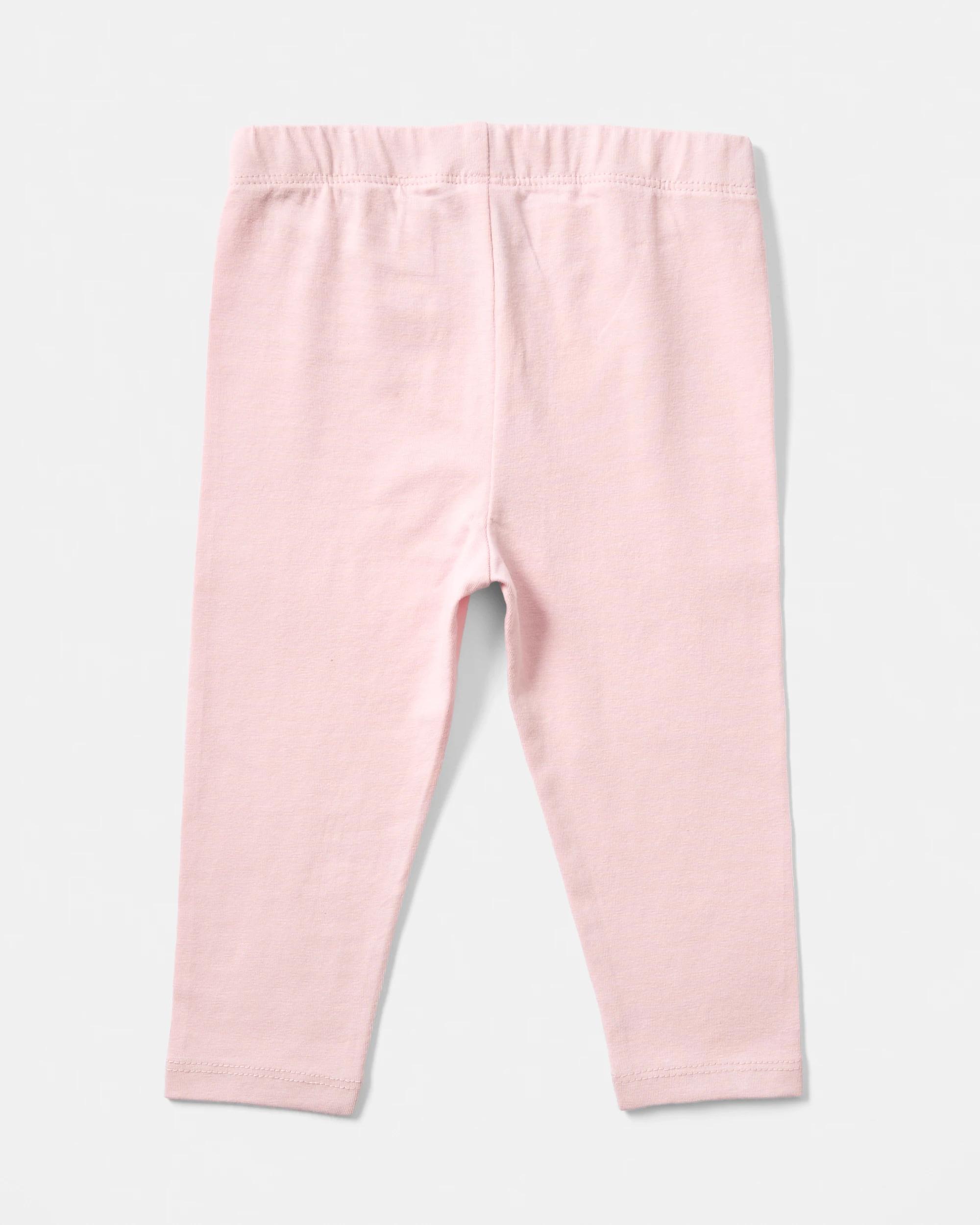 2 Cotton Everyday Leggings Pnk Chalk, 2 of 3