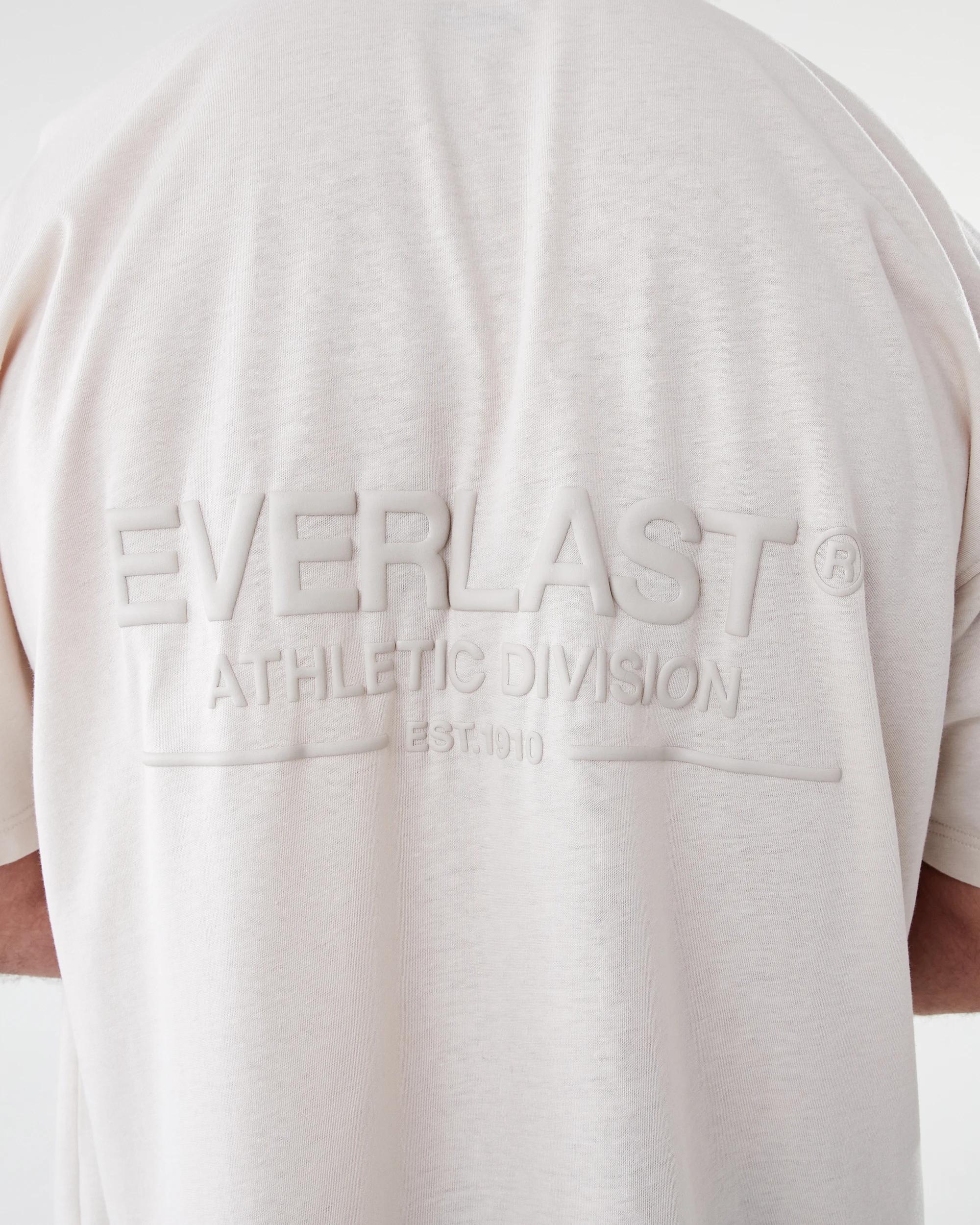 7 Everlast Mens Athletic Crew Neck T-shirt Stone, 7 of 8