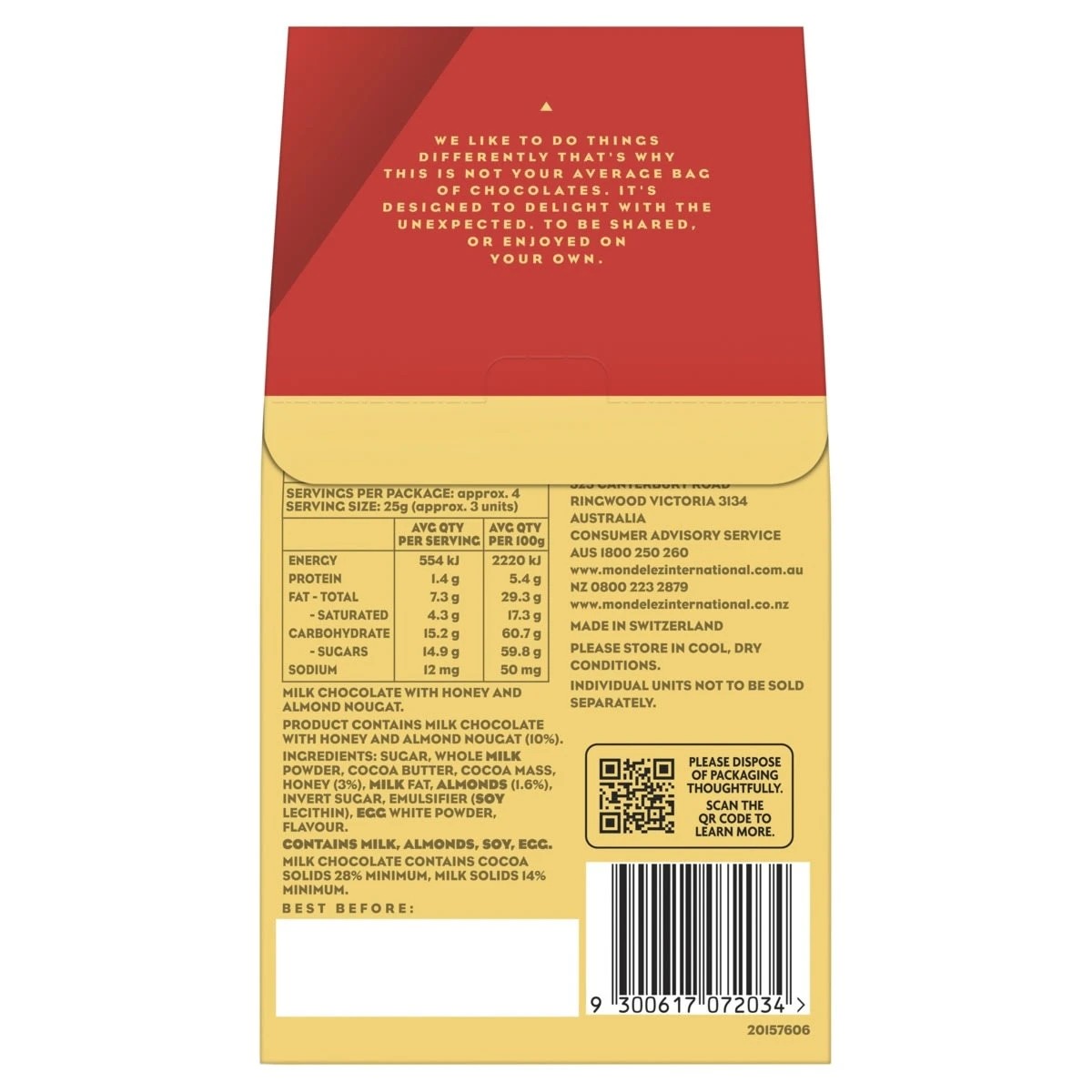 3 Toblerone Milk Chocolate Gift Bag 120g, 3 of 3