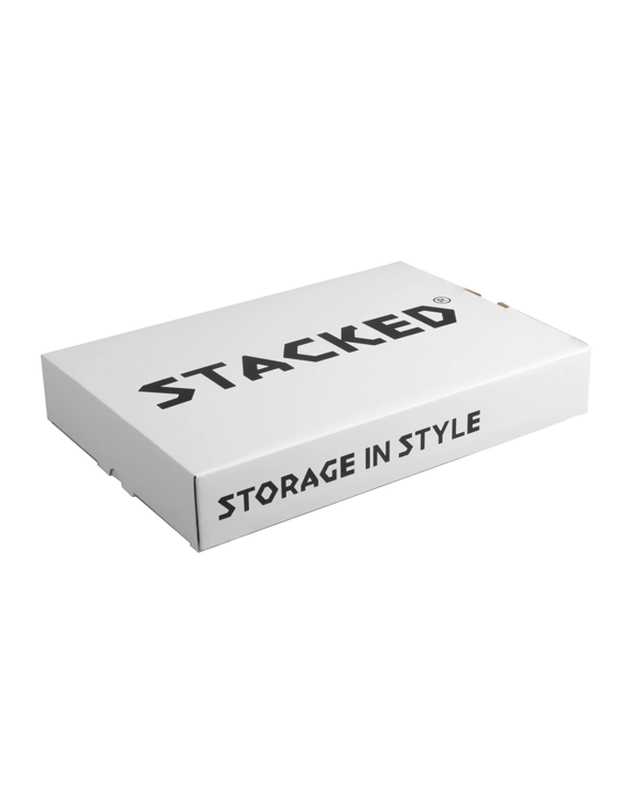Stacked Sneaker Display Case Shoe Storage Box Clear Plastic Magnetic Stackable