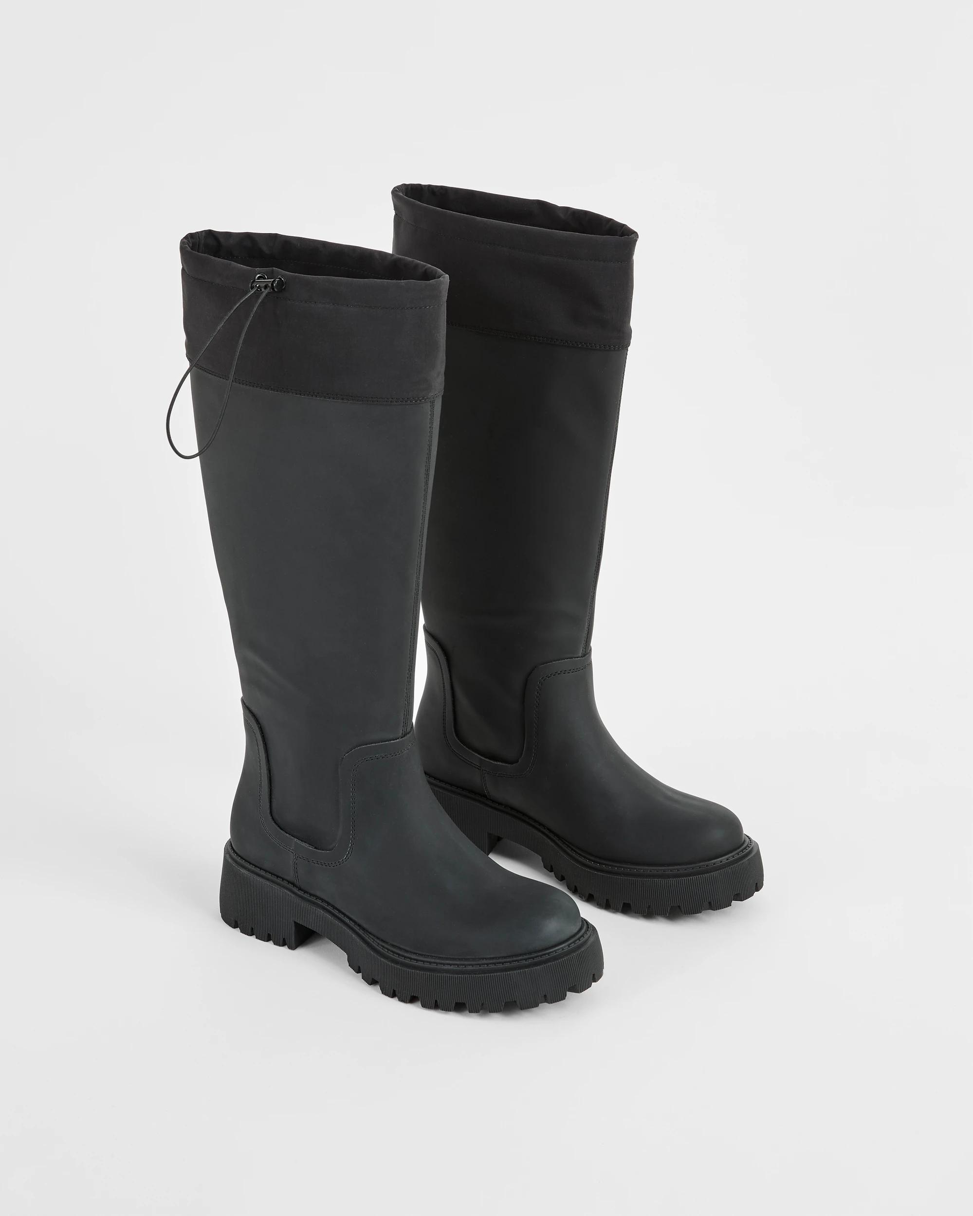 2 Target Woman Water Resistant Long Rainboots - Rhodes BLACK, 2 of 3
