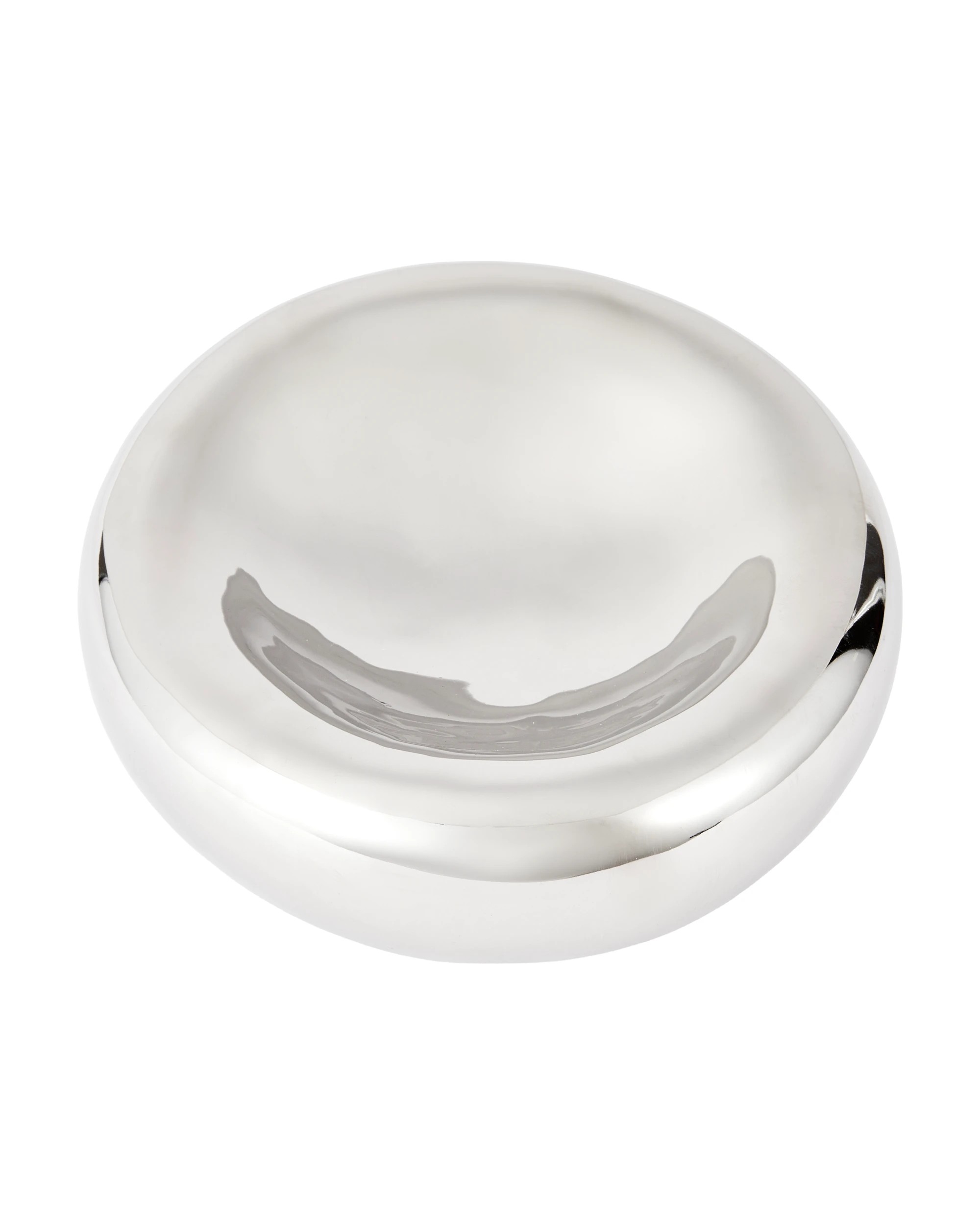1 Chrome Look Decor Bowl, 1 of 5