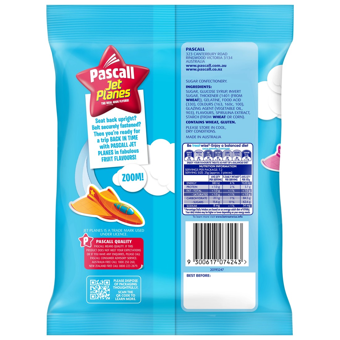 2 Pascall Jet Planes Lollies 180g, 2 of 2