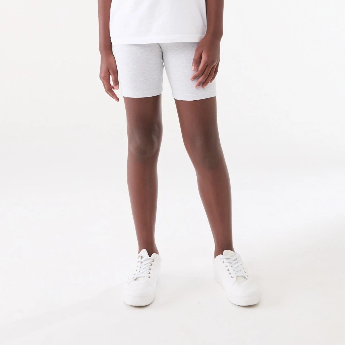 1 Roll Waist Bike Shorts WHITE MARLE, 1 of 5