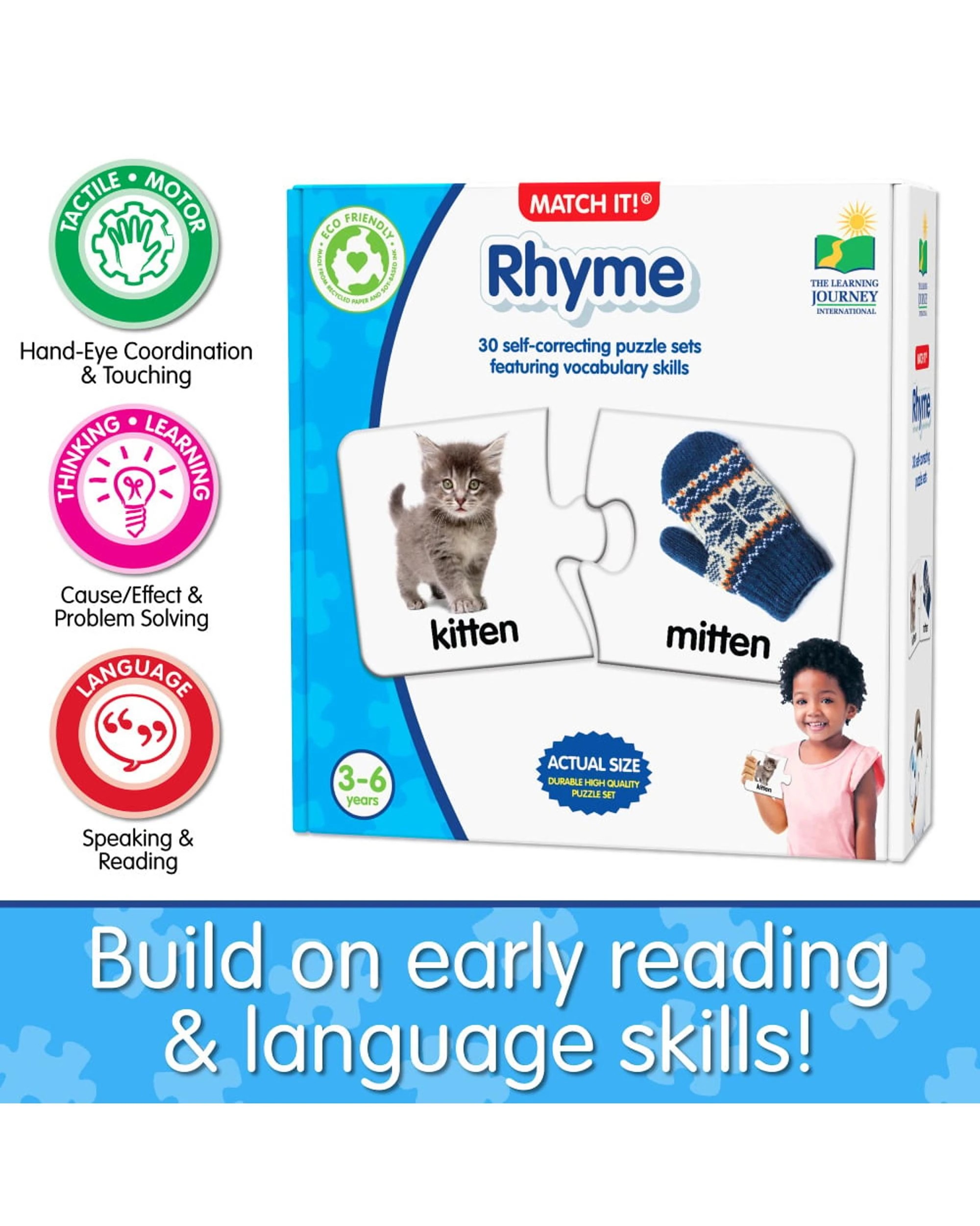 6 Learning Journey Match It Rhyme Puzzle, 6 of 6