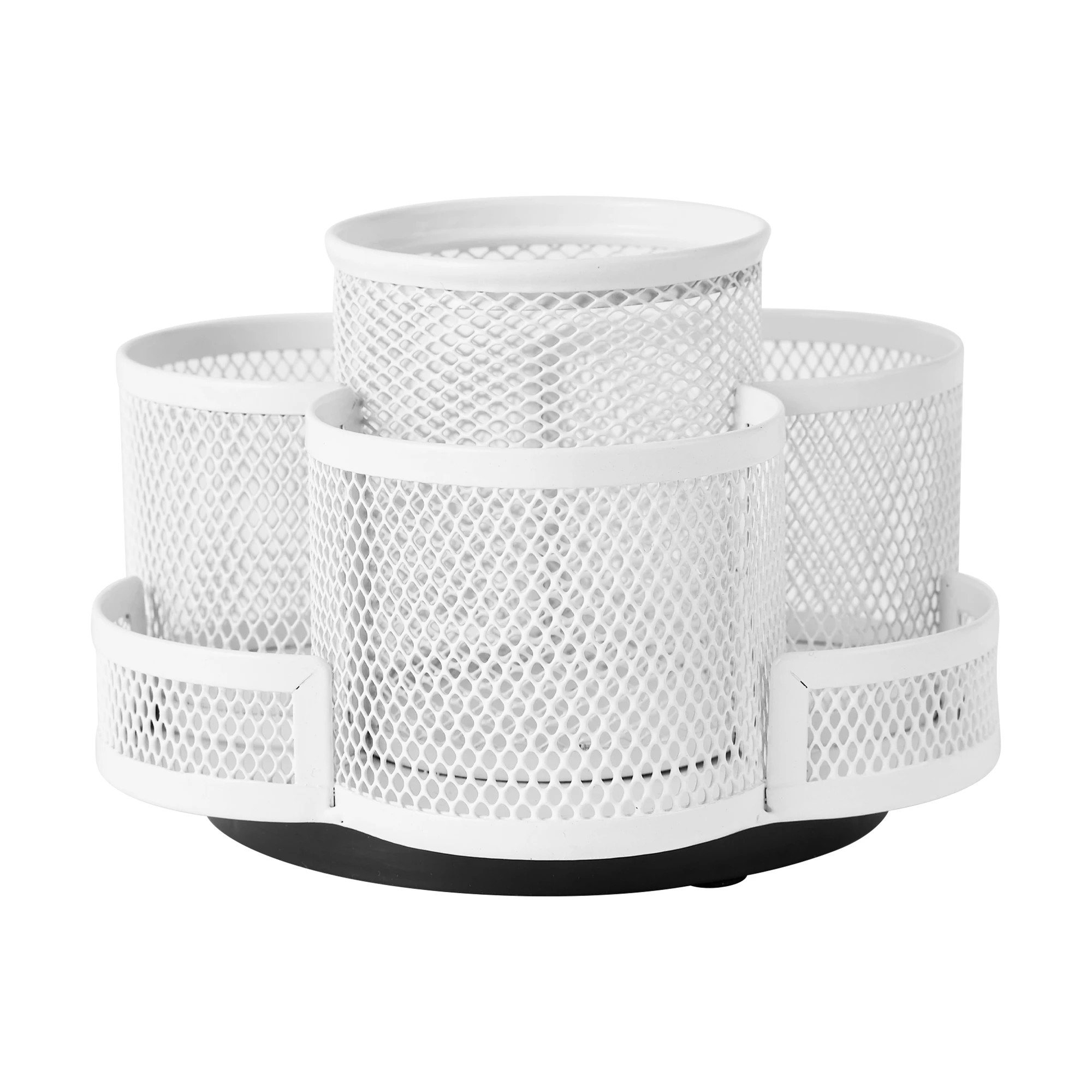 1 Rotating Mesh Pen Caddy - White, 1 of 6