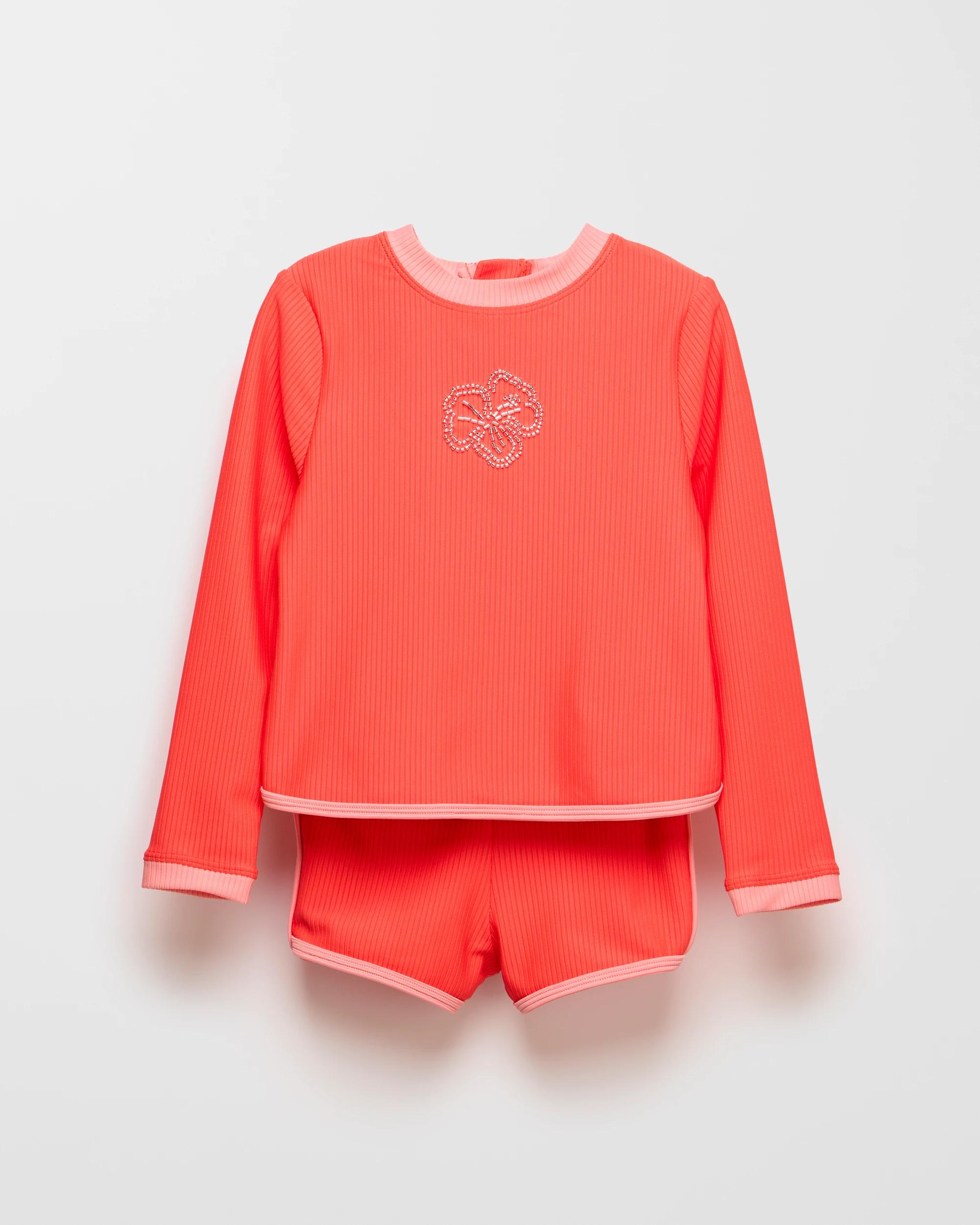 1 Target Swim Rashie 2 Piece Set RED, 1 of 1