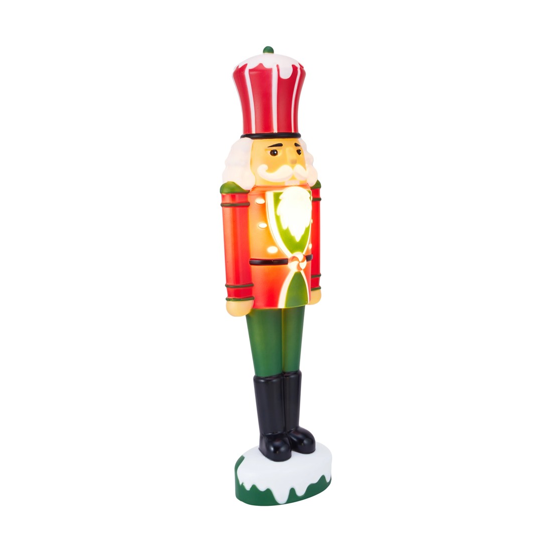 2 Battery Operated LED Light Up Blow Mold Nutcracker, 2 of 7