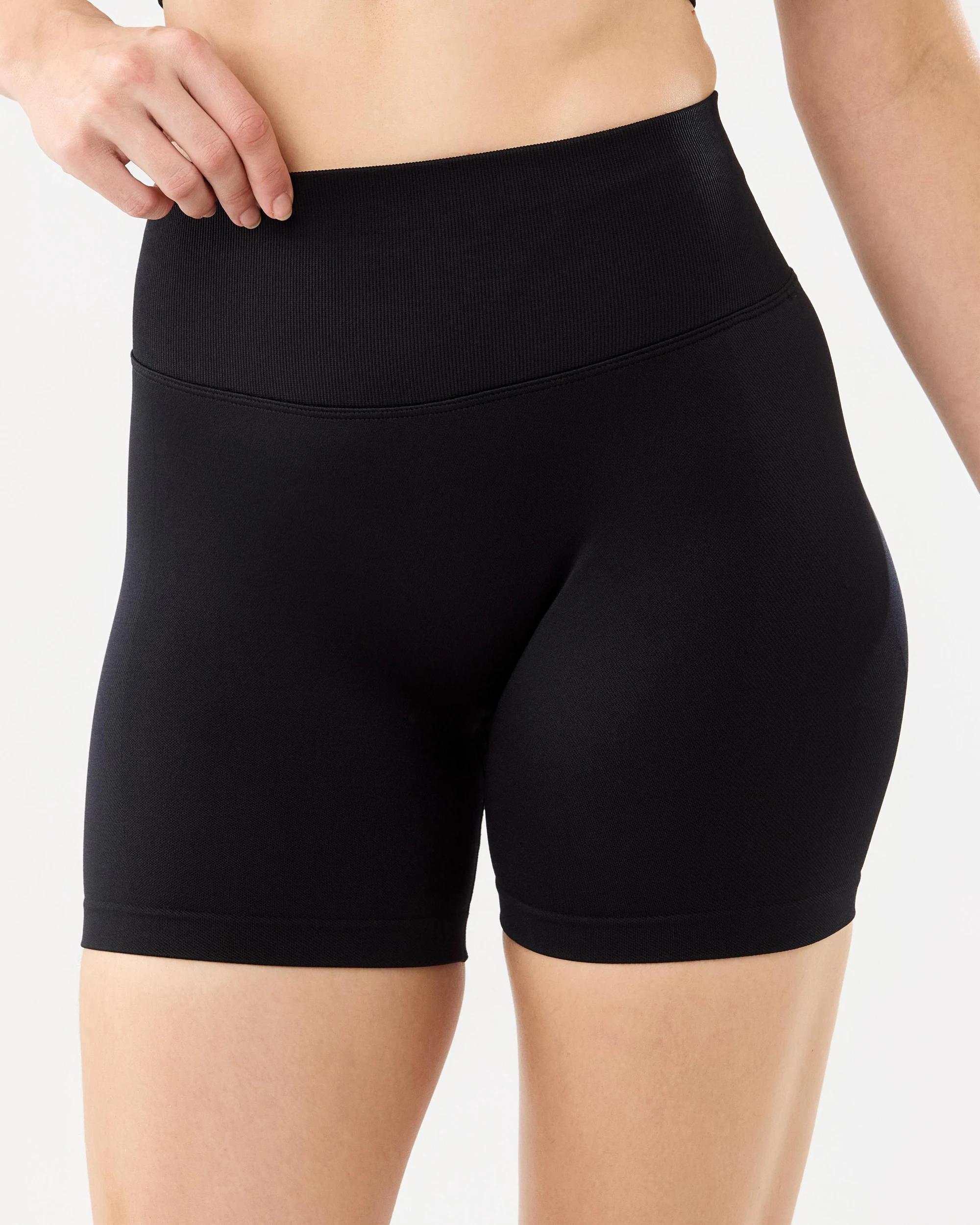 1 Active Womens Lift and Form Bike Shorts Black, 1 of 6