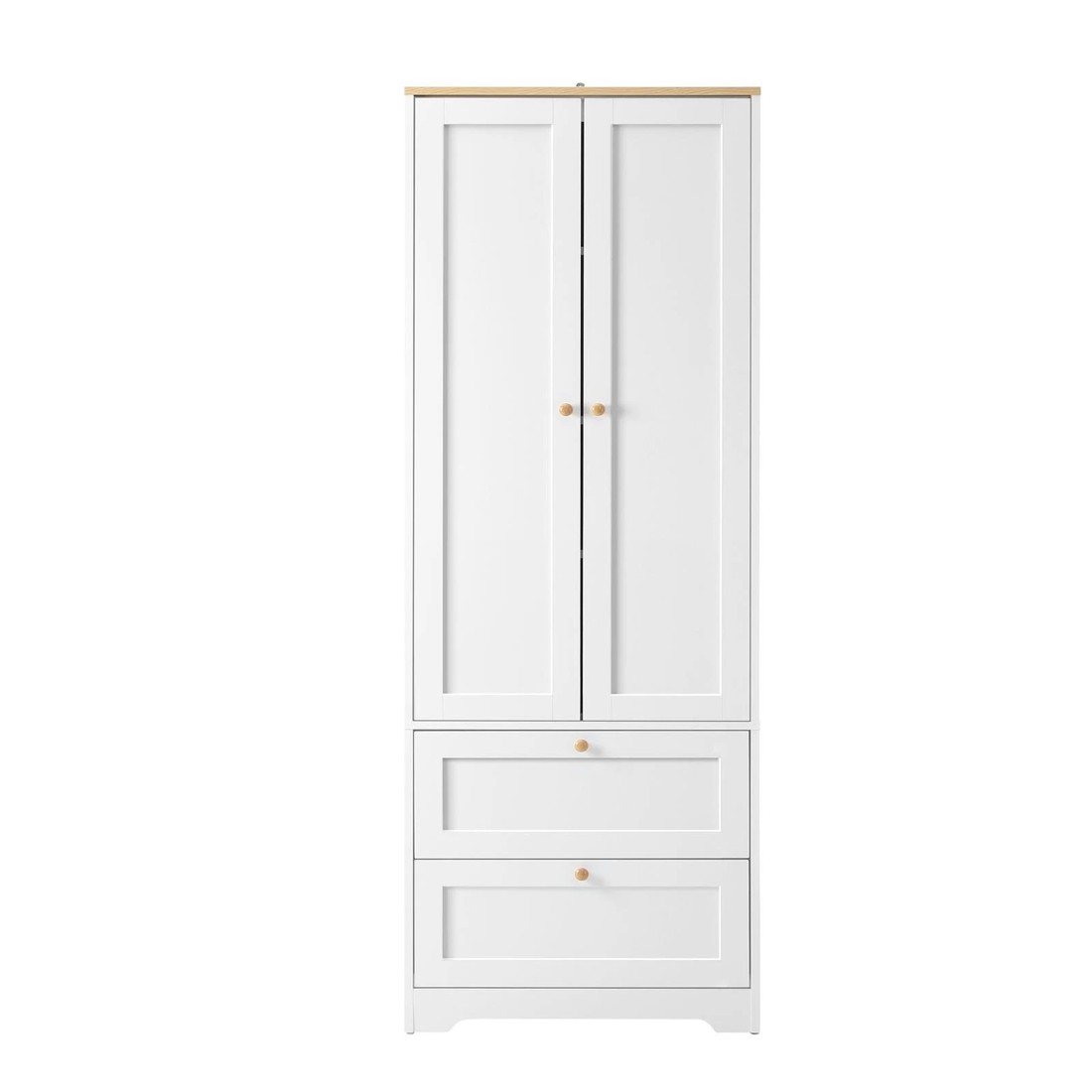 6 Oikiture Buffet Sideboard Storage Cabinet Kitchen Cupboard Wardrobe
 - White, 6 of 10