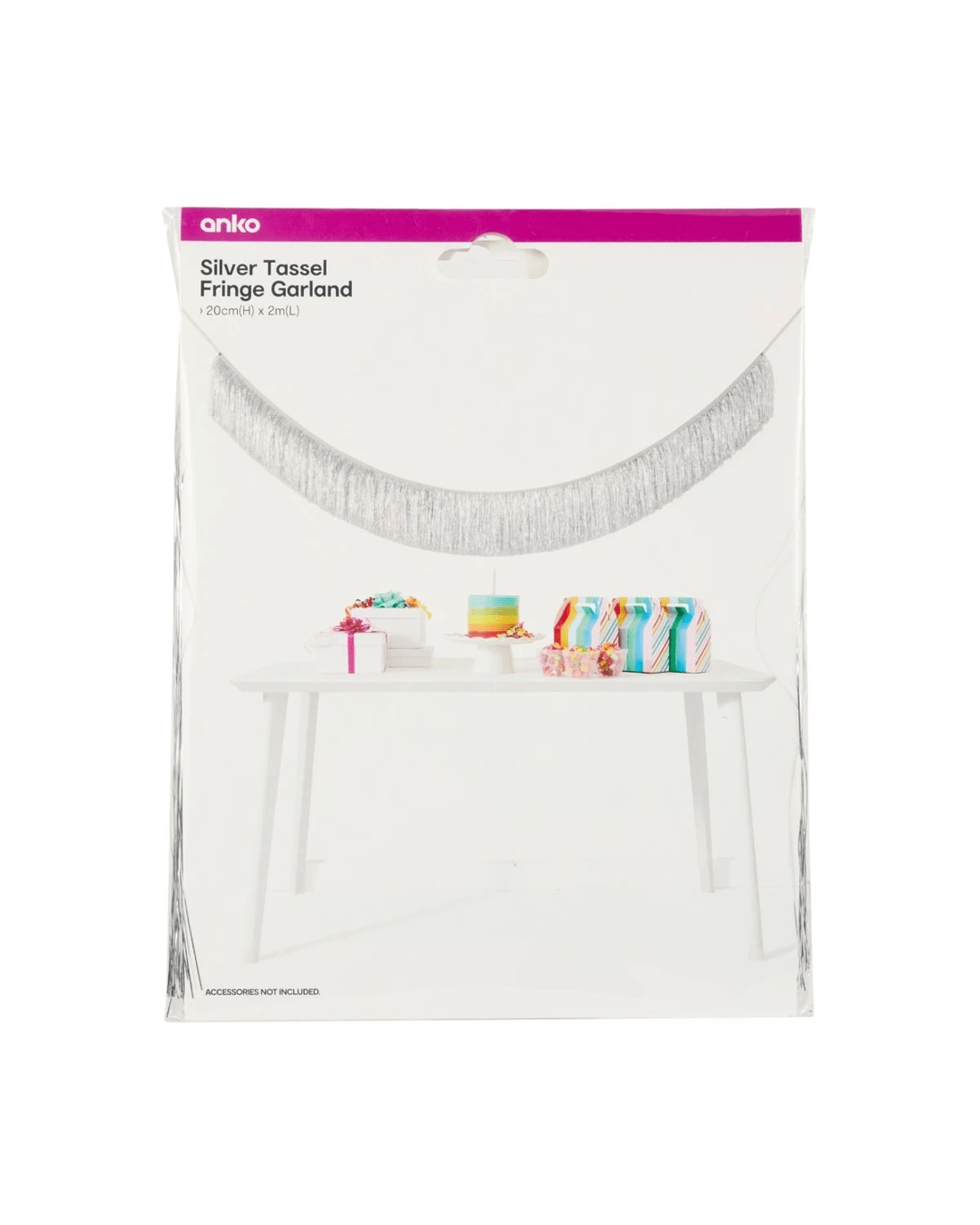 5 Silver Tassel Fringe Garland, 5 of 5