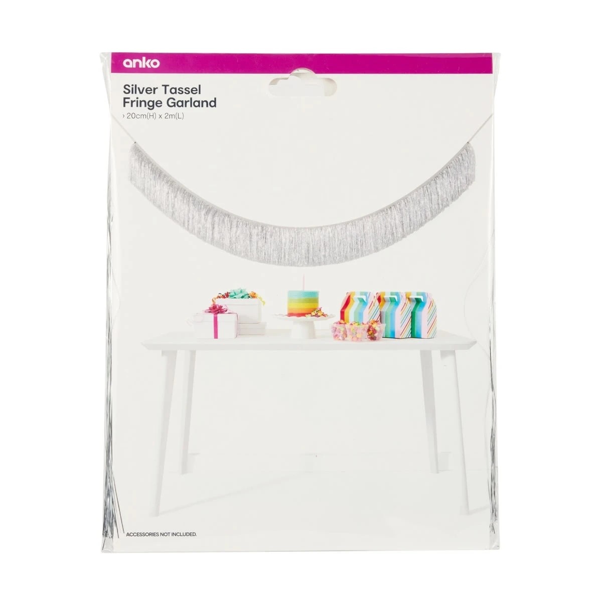 5 Silver Tassel Fringe Garland, 5 of 5