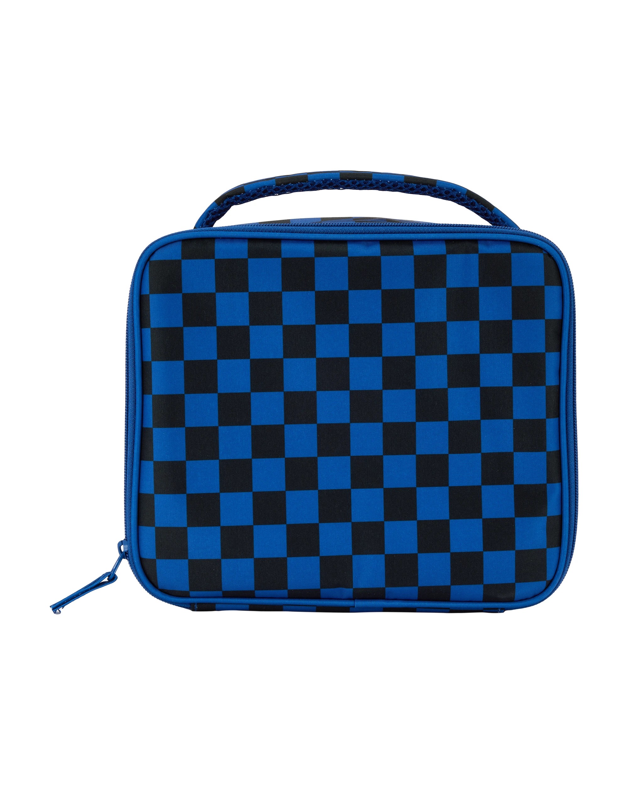 1 Square Blue Check Insulated Cold Box, 1 of 3