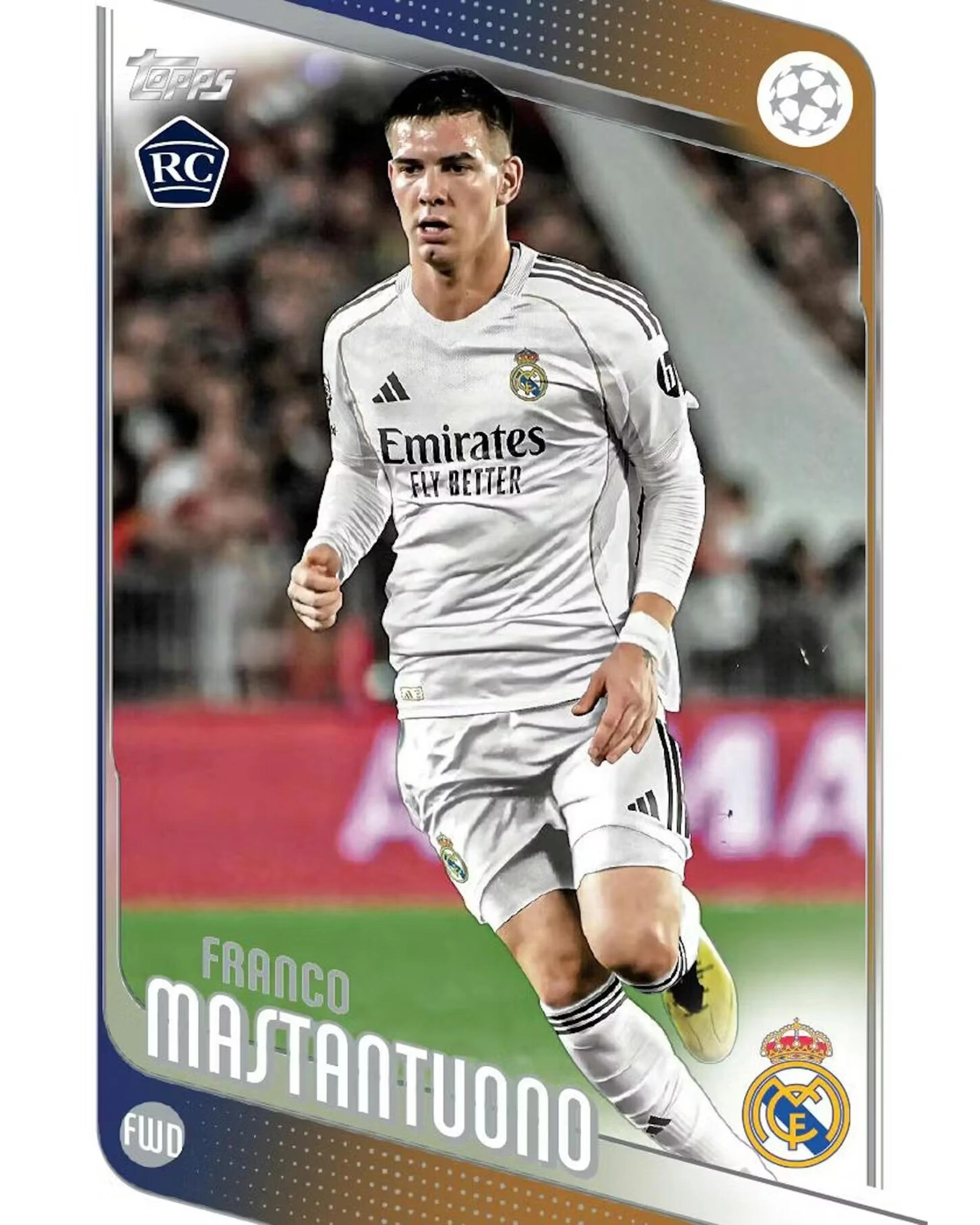 10 Topps 2026/2026 UEFA Club Competitions Soccer Hobby Pack, 10 of 10
