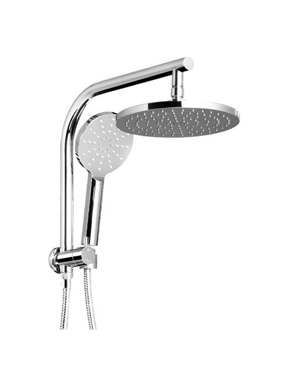 Cefito 9'' Rain Shower Head Set Handheld Round High Pressure - Silver