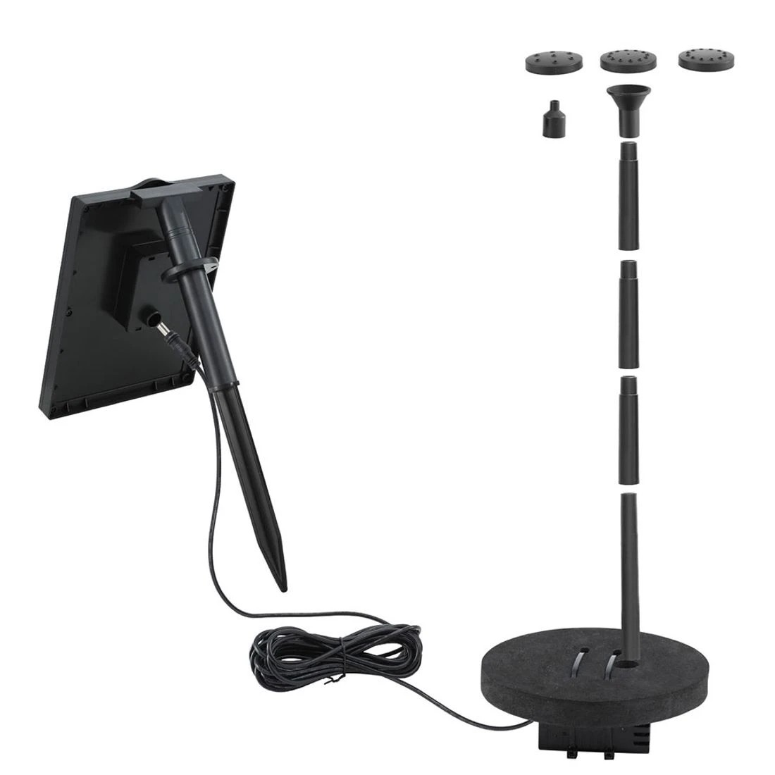 3 Gardeon Solar Pond Pump Water Fountain Submersible Floating Bird Bath 190L/H - Black, 3 of 6