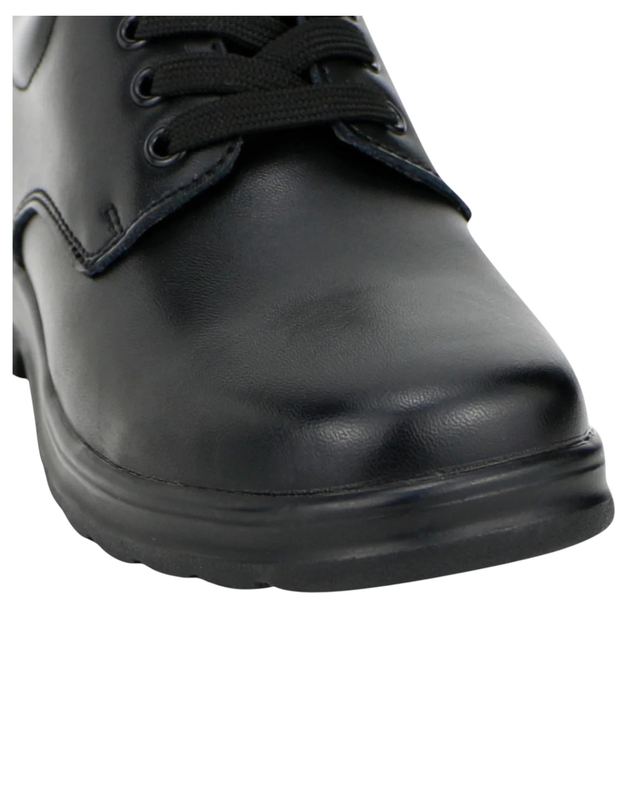 2 Grosby Kids Educate Junior 2 Black Lace Up Formal School Shoes BLACK, 2 of 3