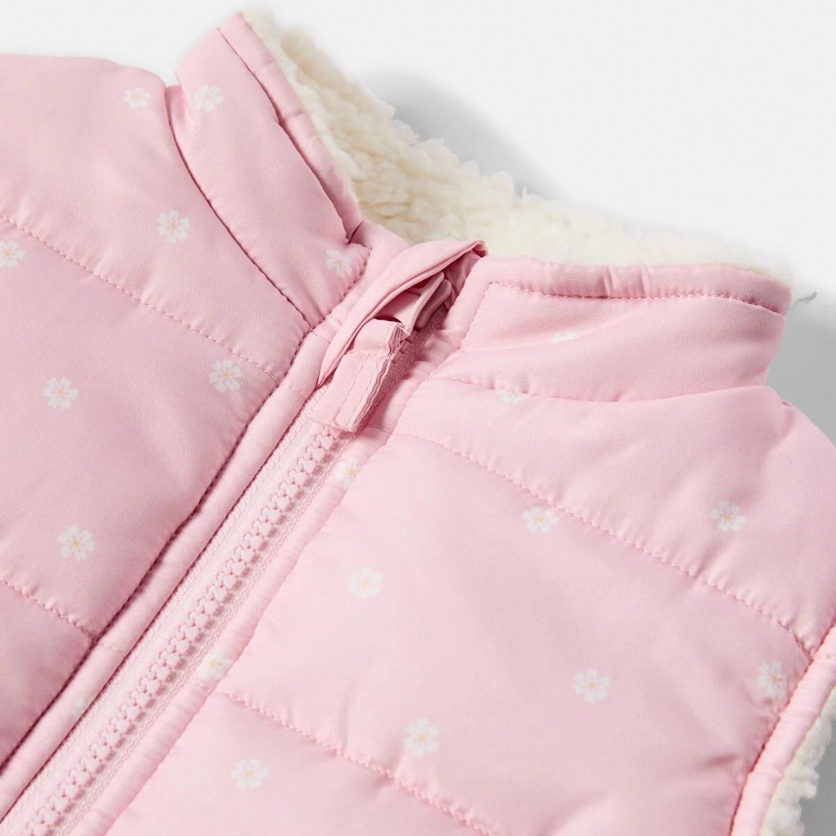 3 Reversible Puffer Vest Pnk Flower, 3 of 3