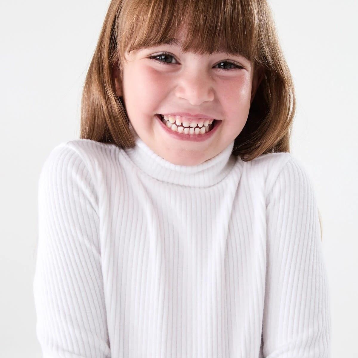 3 Long Sleeve Skivvy Top White, 3 of 6
