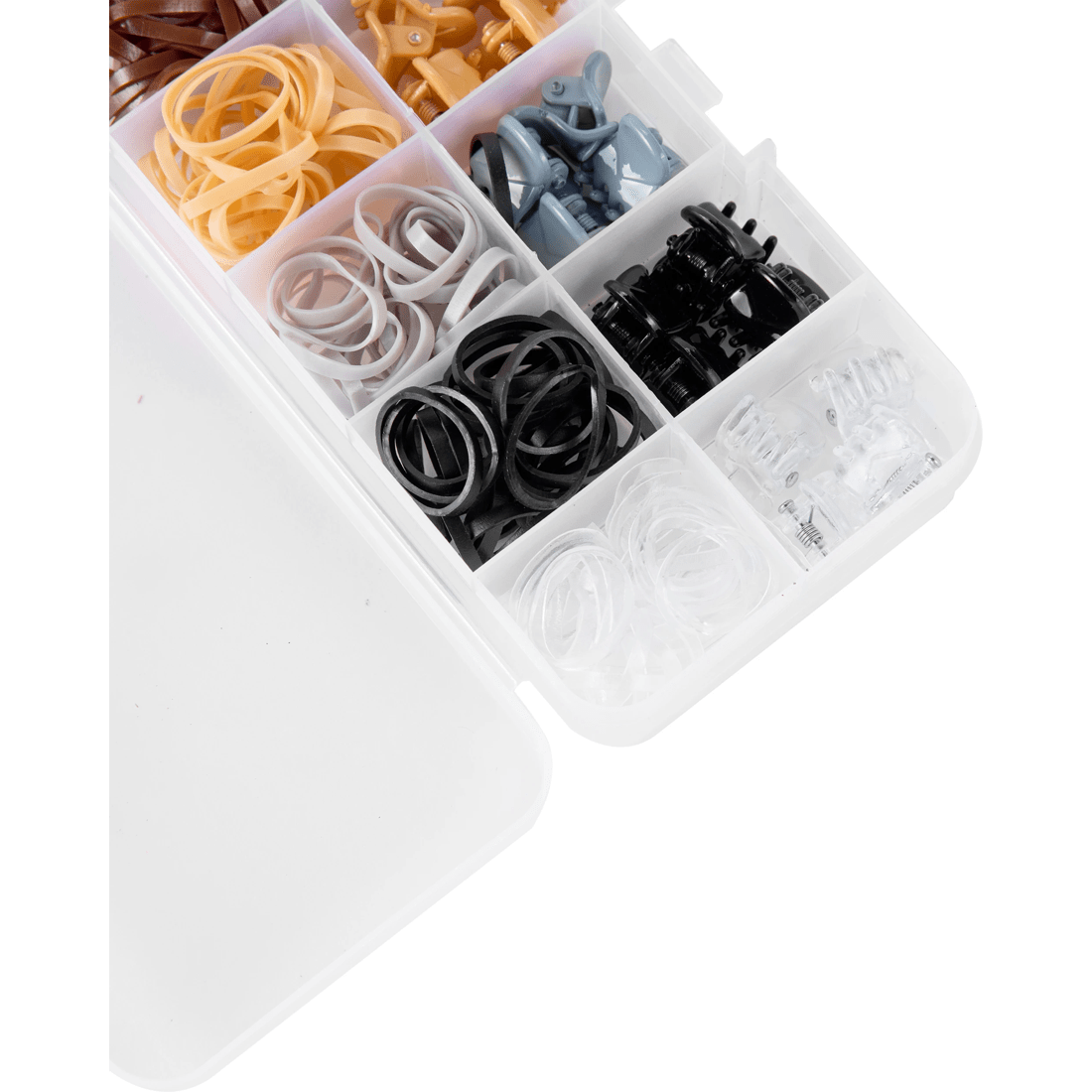 4 OXX Haircare 170 Piece Mini Claw Clips and Poly Bands - Nude, 4 of 5