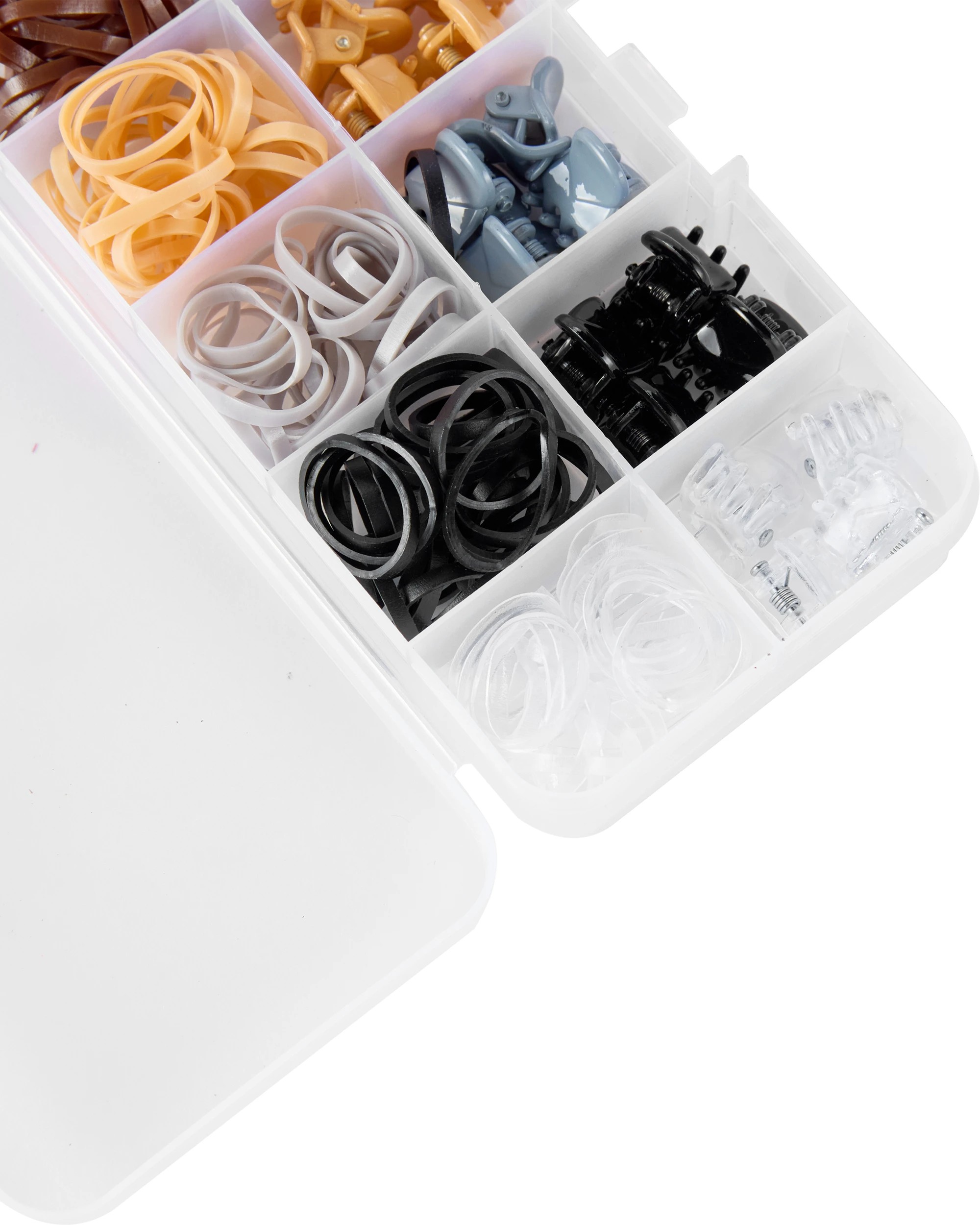 4 OXX Haircare 170 Piece Mini Claw Clips and Poly Bands - Nude, 4 of 5