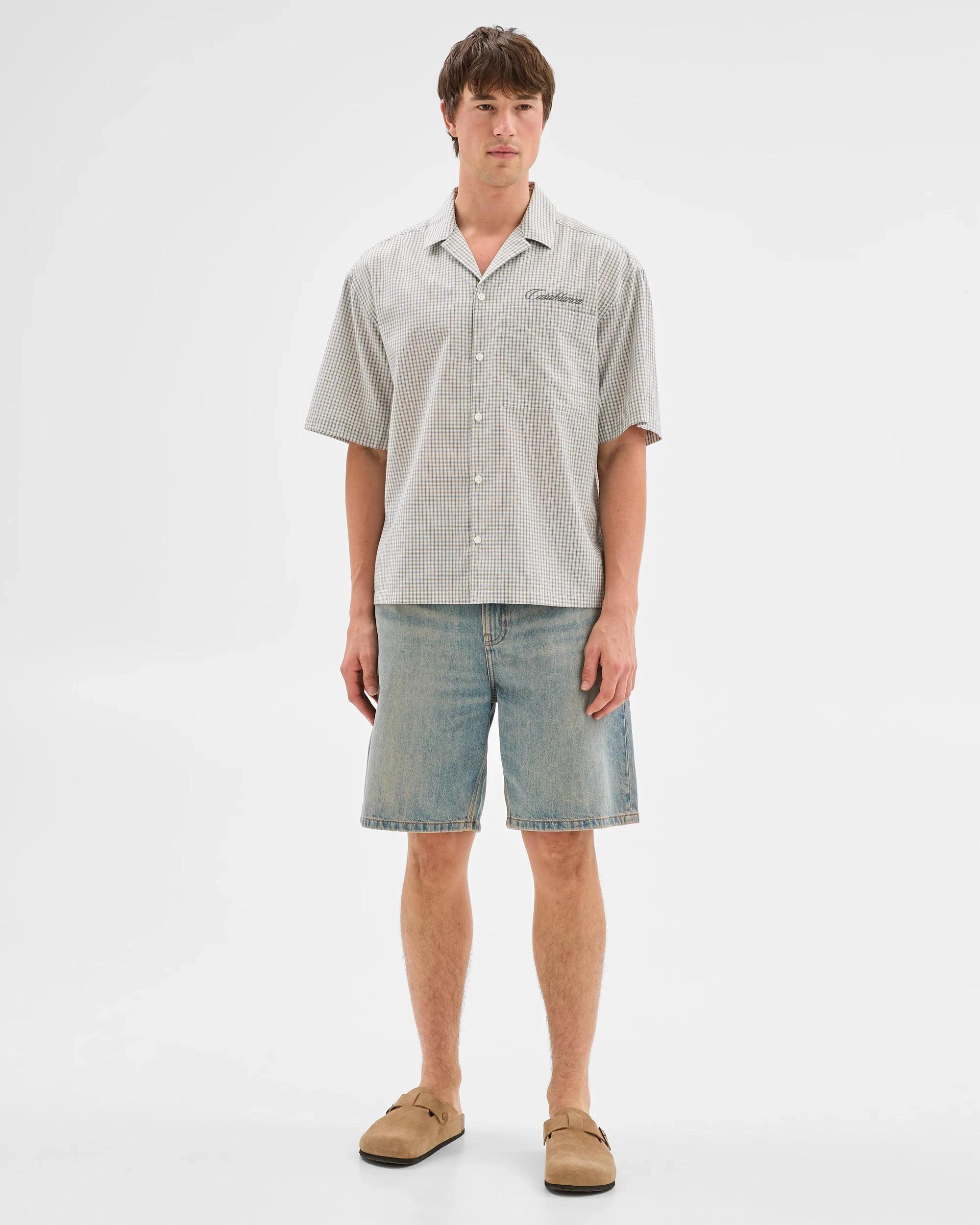 1 Commons Australian Cotton Rich Check Shirt BLACK, 1 of 5