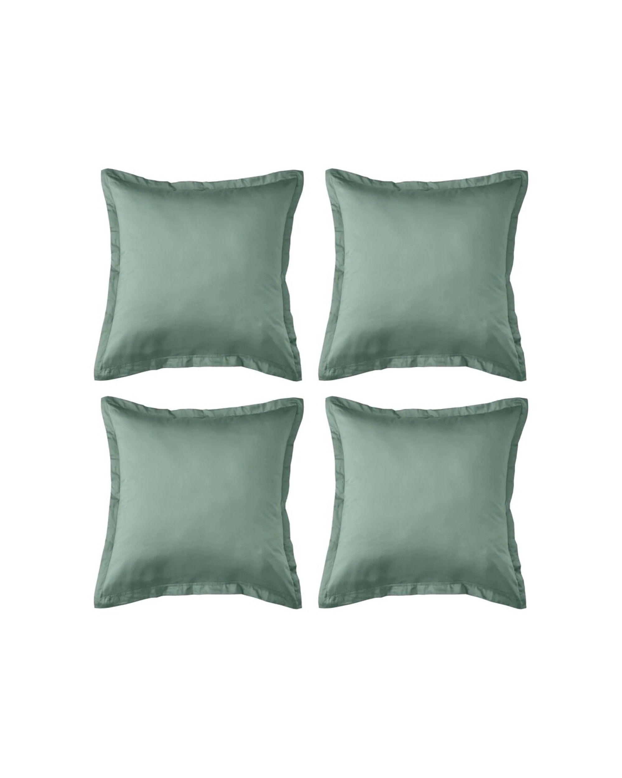 1 Grosvenor House Egyptian Cotton Tailored European Pillowcase Slate 4PK 500TC - Green, 1 of 5