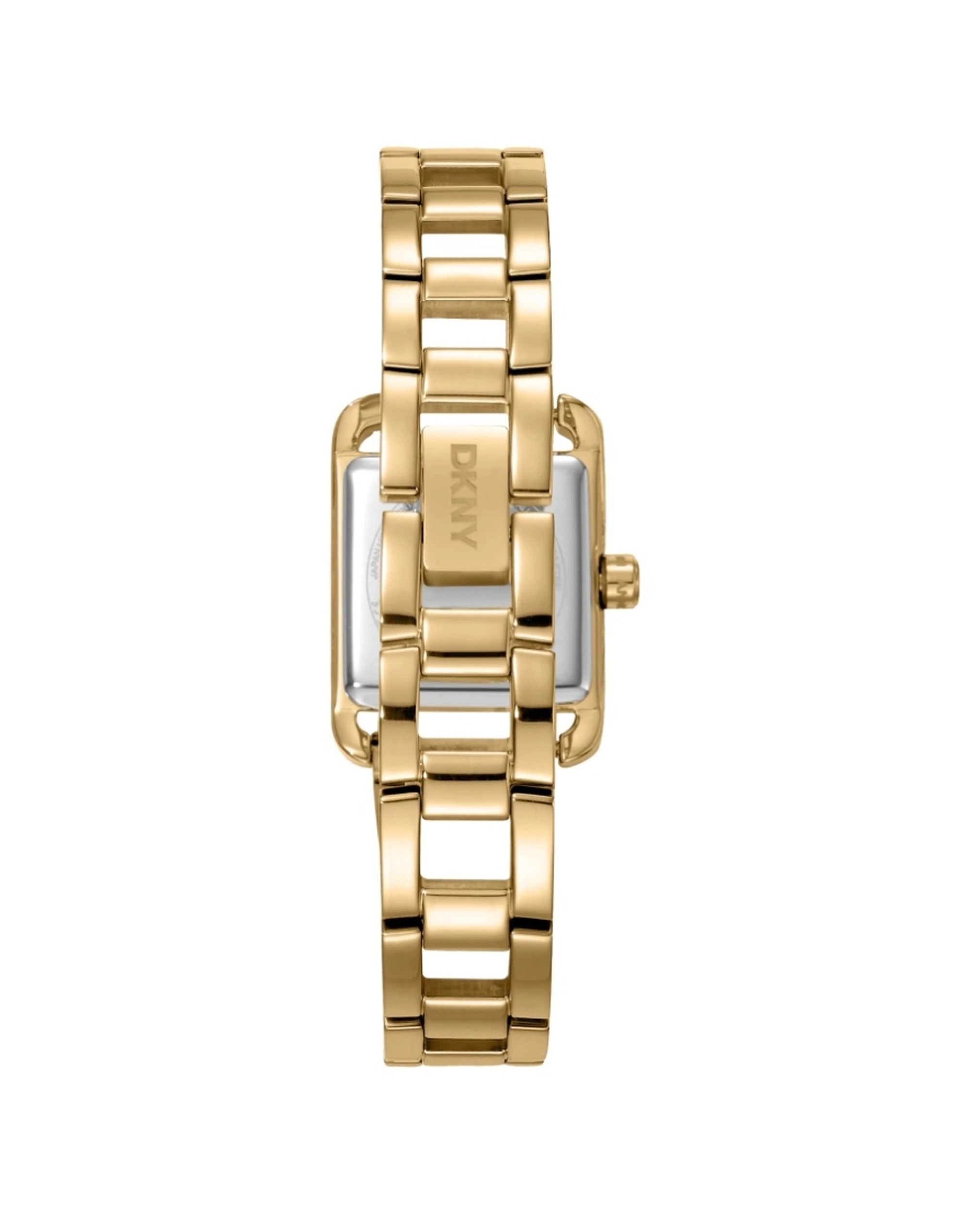 2 DKNY Mini Women's Gold Watch Champagne Dial 21x27mm With Bracelet 19cm+1cm, 2 of 4