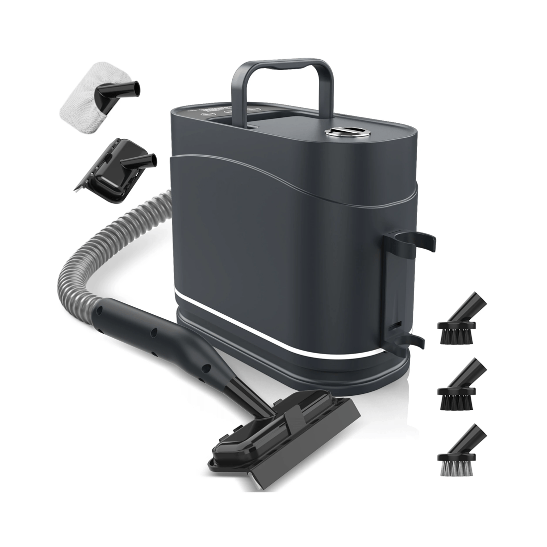 1 Advwin 1500W Steam Cleaner, 1.2L Handheld Steam Cleaner For Carpets, Curtains, Plush Toys, Tiles, Air Conditioner, Hoods, 1 of 7