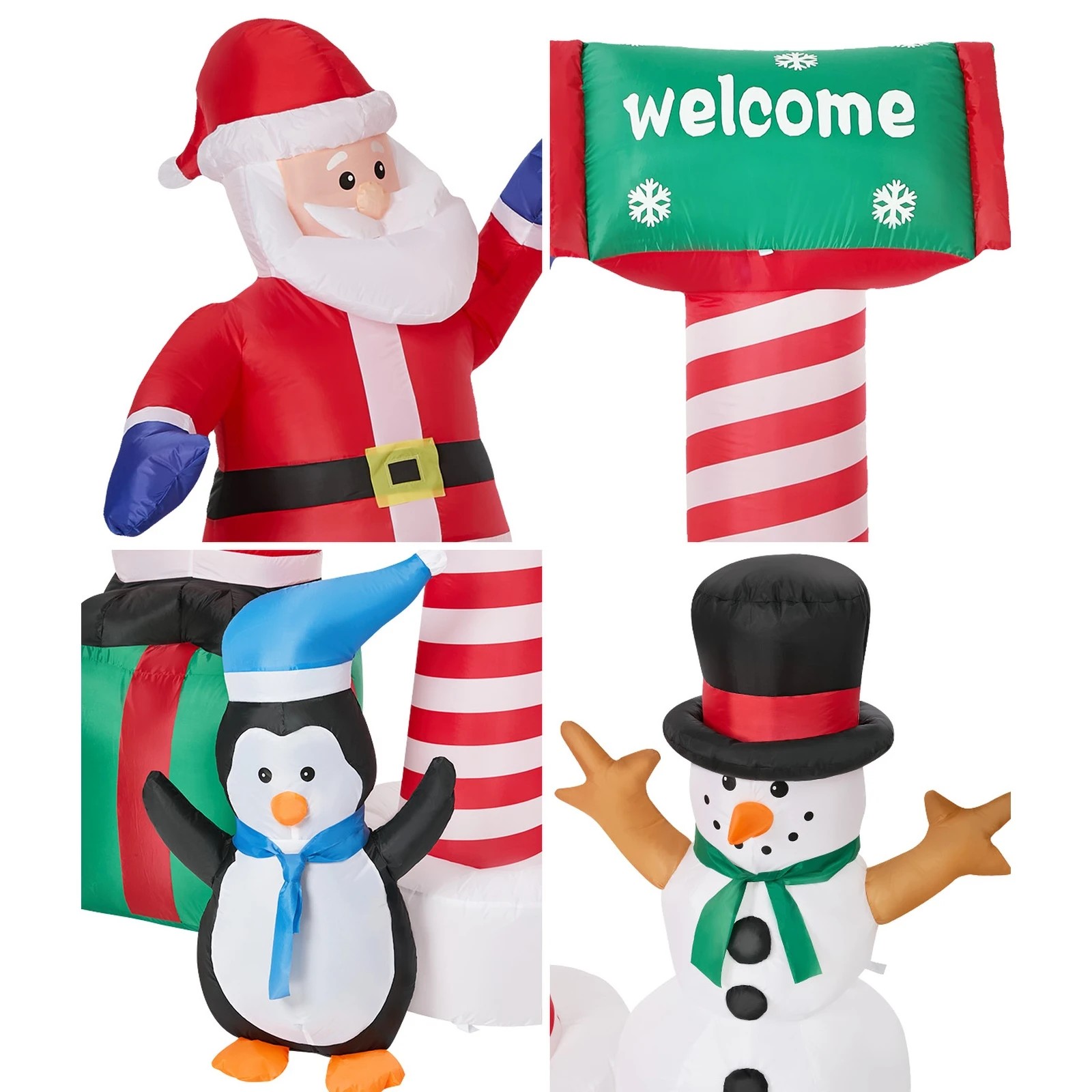 5 Tinseltown Christmas Inflatable Santa LED Light Outdoor Indoor Xmas Decoration - Multi, 5 of 8